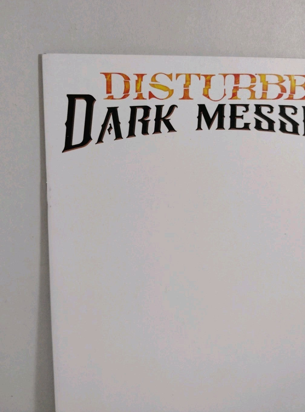 DISTURBED DARK MESSIAH #1 (2022) Opus Blank Sketch Variant Cover Comic NM