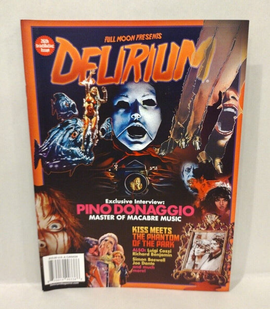 Delirium #26 (2020) Full Moon Horror Movie Magazine Pino Donaggio Exclusive 