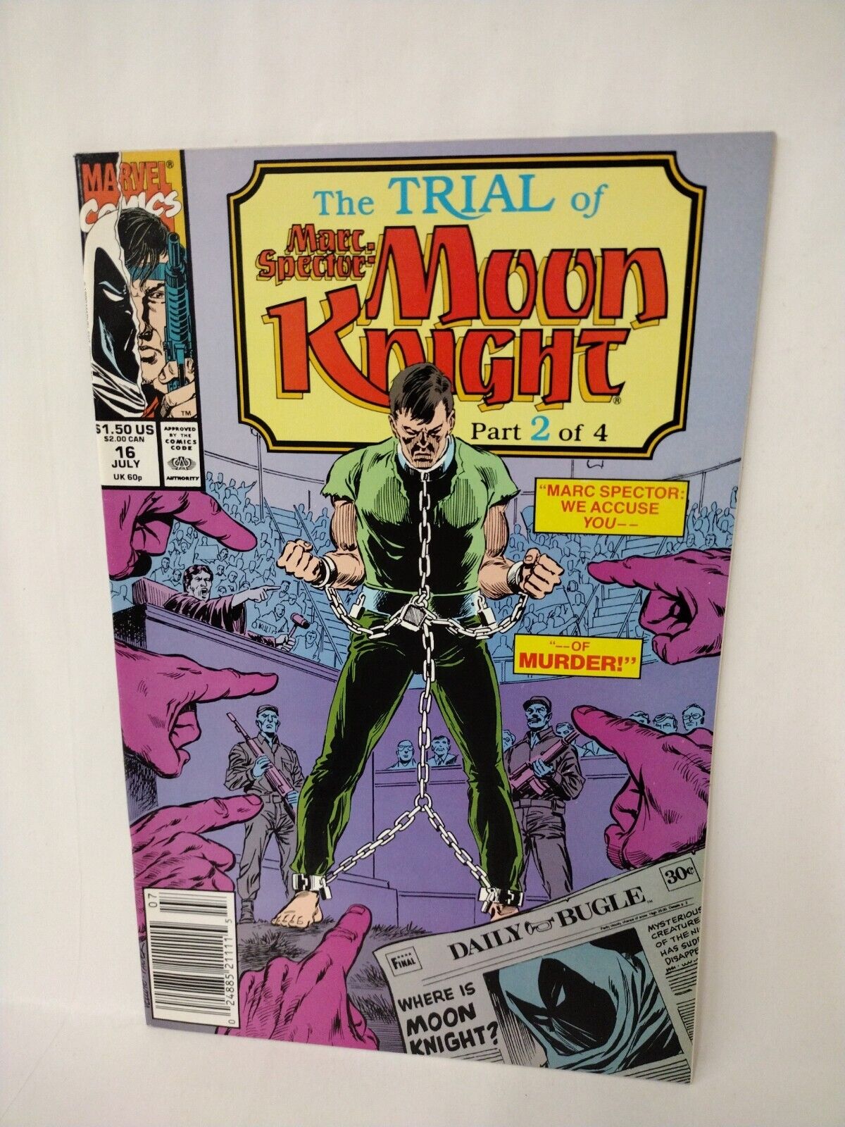 Marc Spector Complete Trial Of Moon Knight (1990) Marvel Comic Set #15 16 17 18