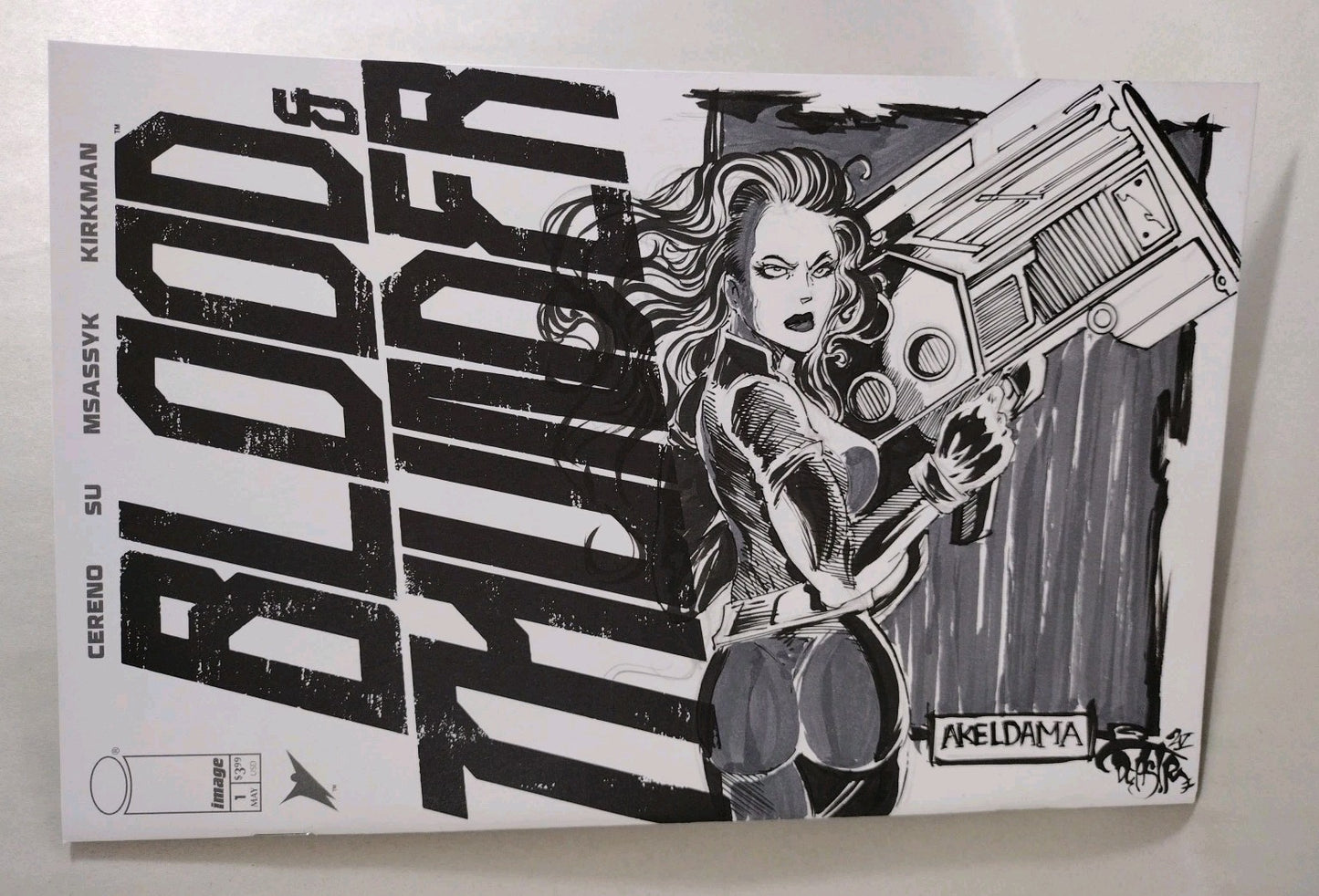 Blood & Thunder #1 (2025) Image Comic Sketch Cover Variant W Original DCastr Art