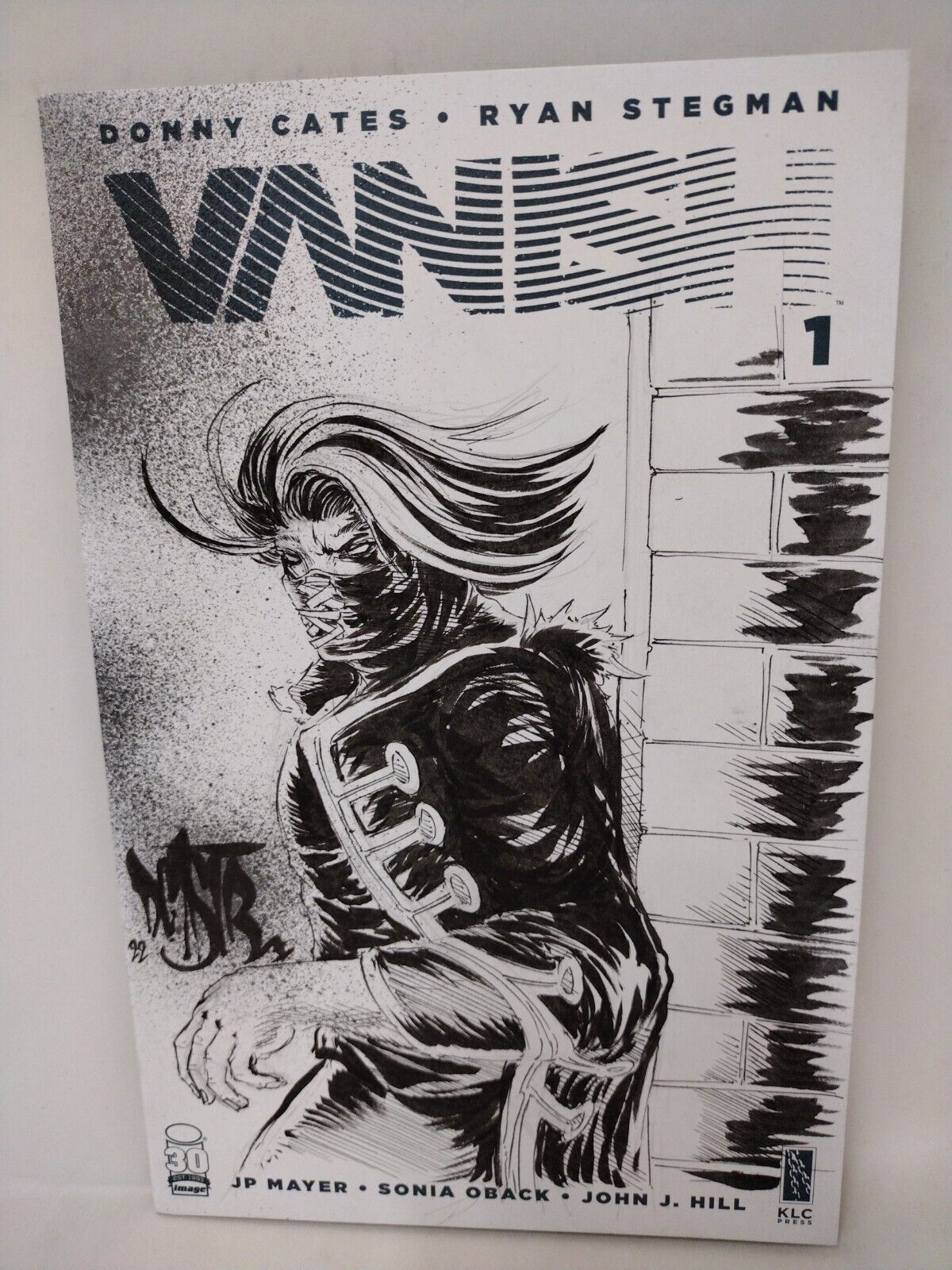 VANISH #1 (2022) Cates Stegman Image Comic Blank Cover w Original DCastr Art COA