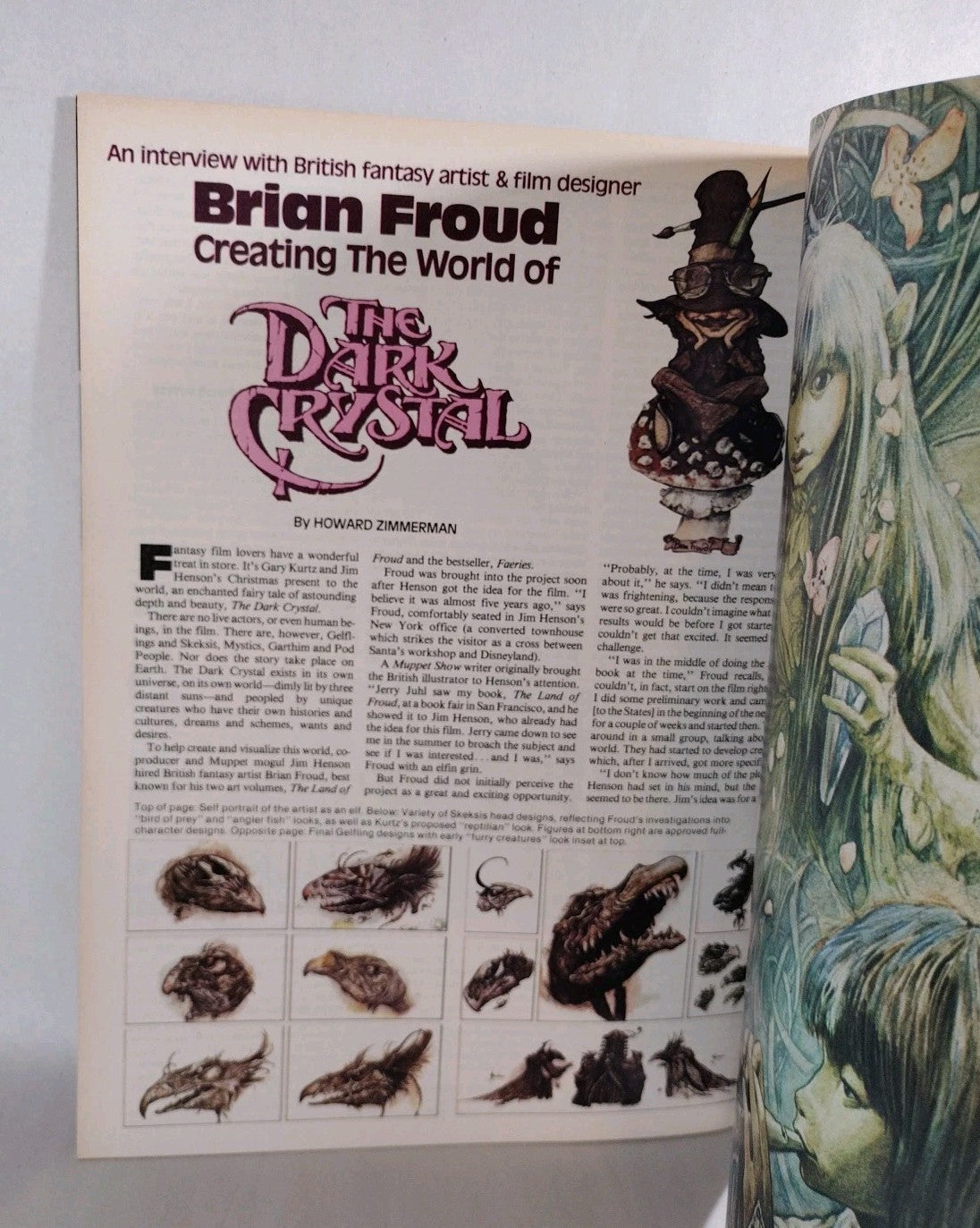Starlog Magazine #66 (1983) Dark Crystal Brian Froud Concept Art NM