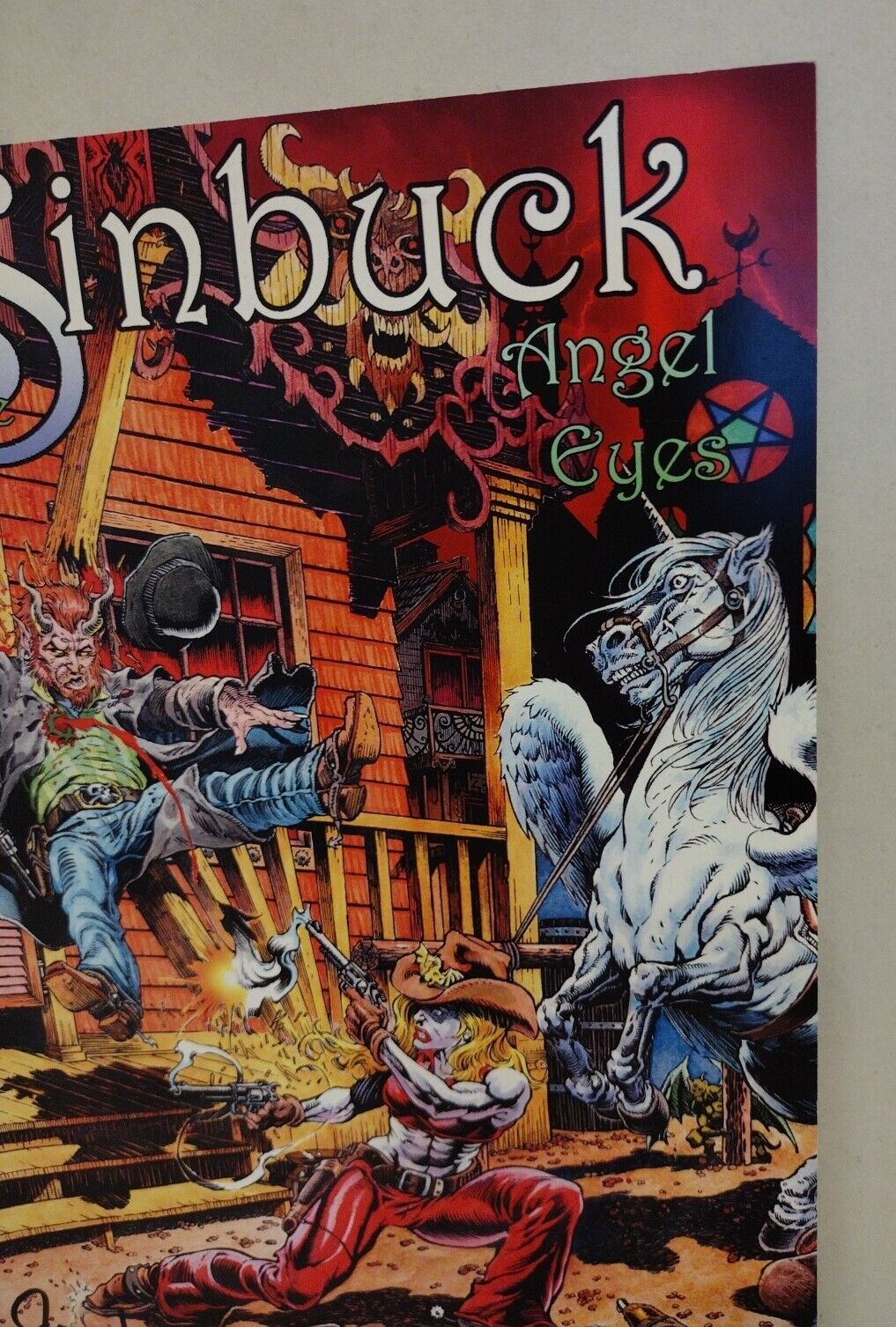 Gunfighters In Hell: Sinbuck #6 (2018) Angel Eyes Signed Joe Tim Vigil HTF