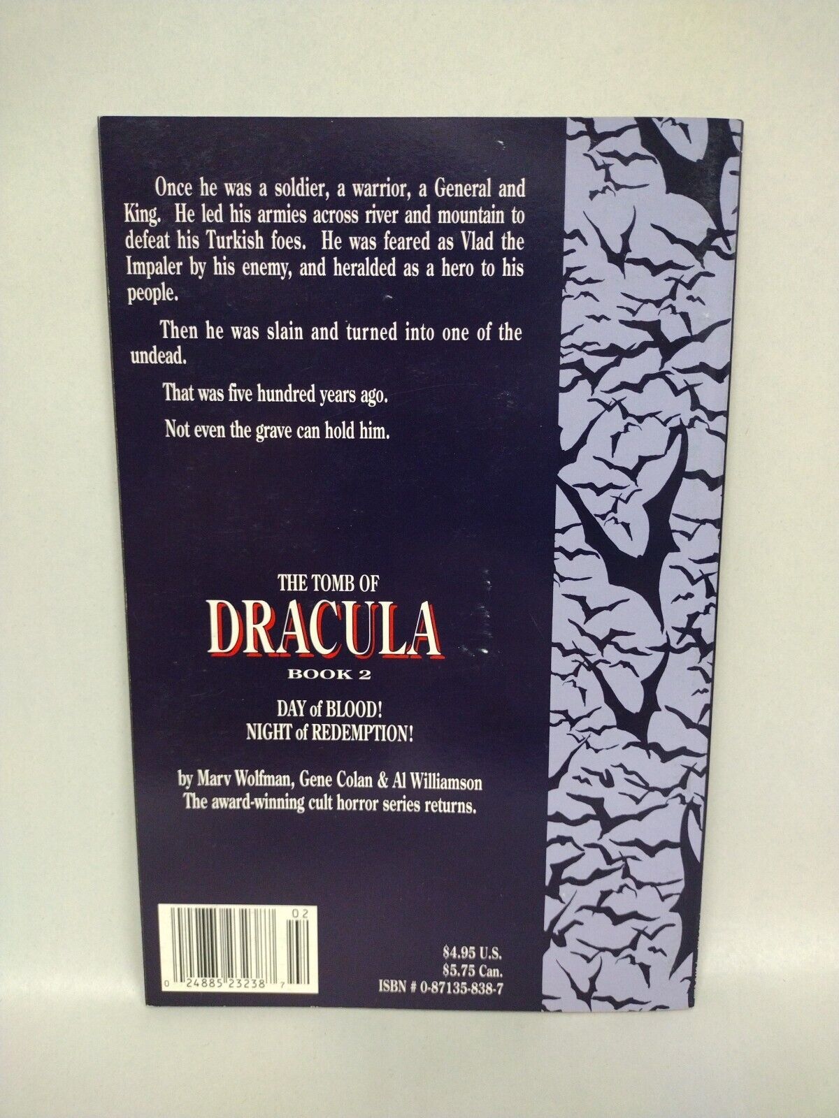 Tomb Of Dracula Day Of Blood Night Of Redemption (1991) Complete Epic Comic Set