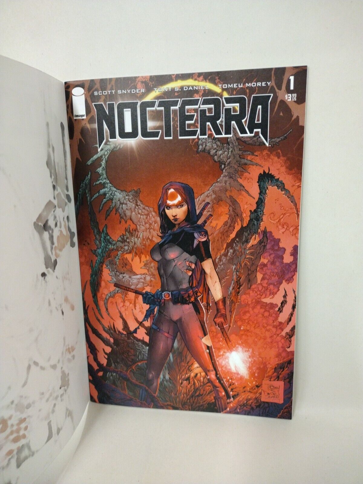 Nocterra #1 (2021) Blank Cover Image Comic W Original Dave Castr Art ARG COA