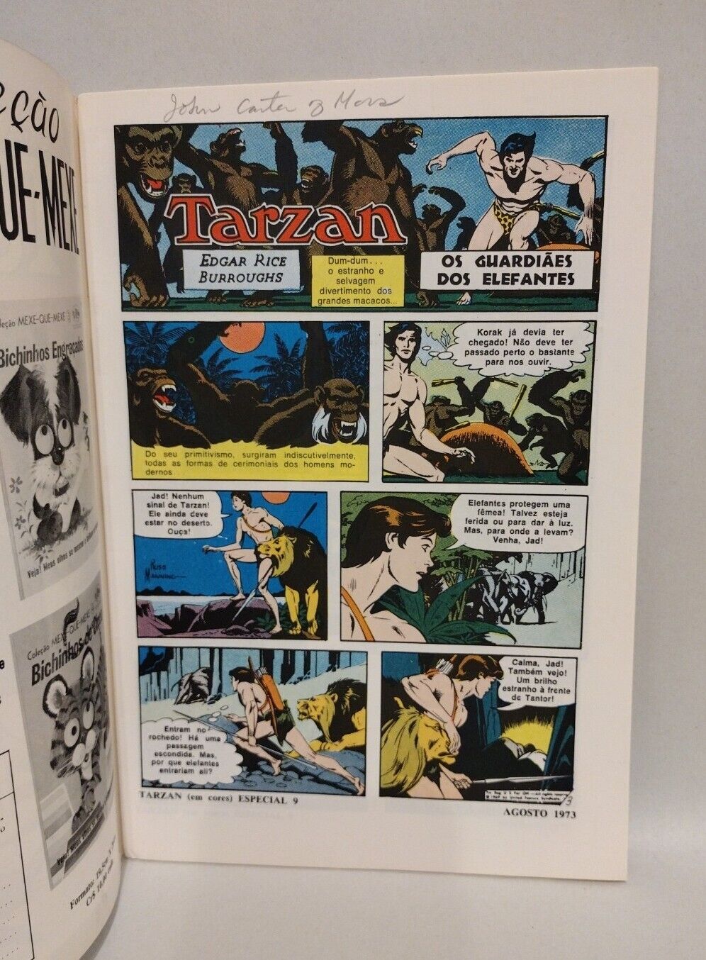 Tarzan (1973) EM Cores Brazilian DC Comic Lot #1 4 5 6 7 9 Joe Kubert