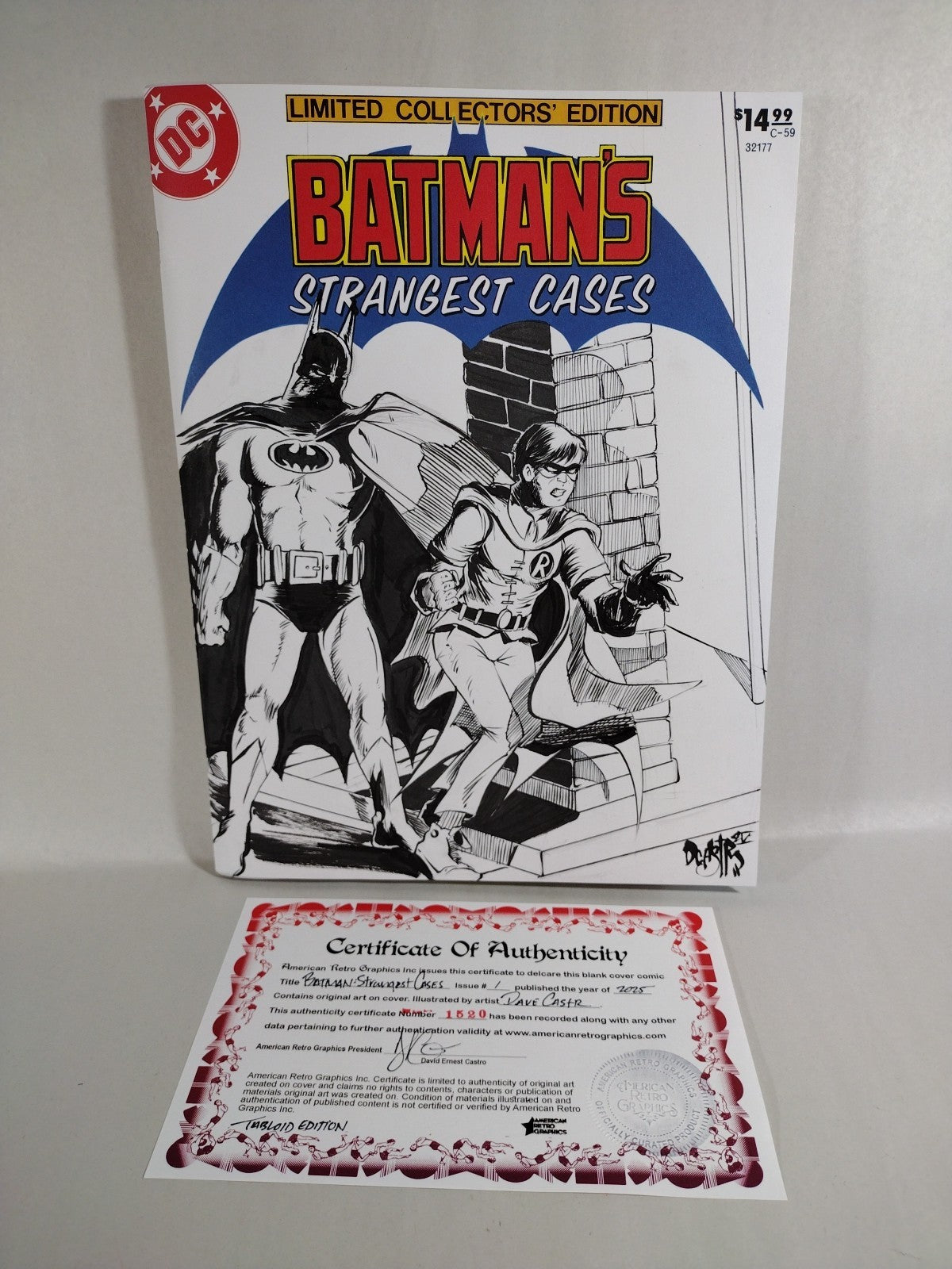 Batman's Strangest Cases Treasury Facsimile Oversize Comic W Original DCastr Art