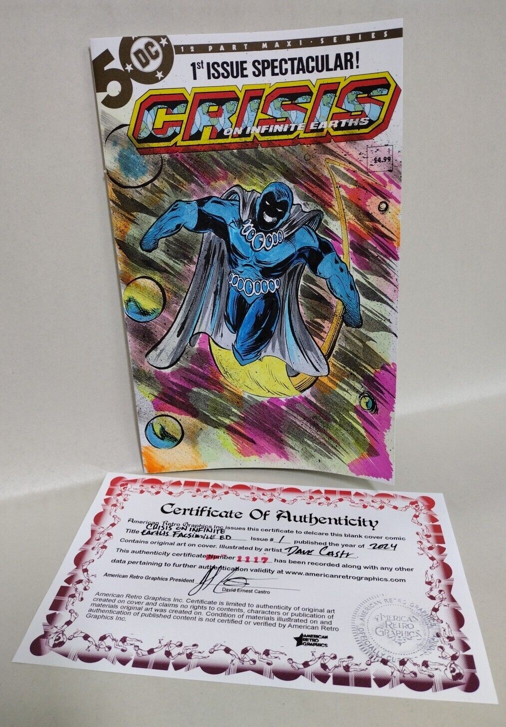 Crisis On Infinite Earths #1 (2024) DC Comic Variant Sketch Cover W Original Art