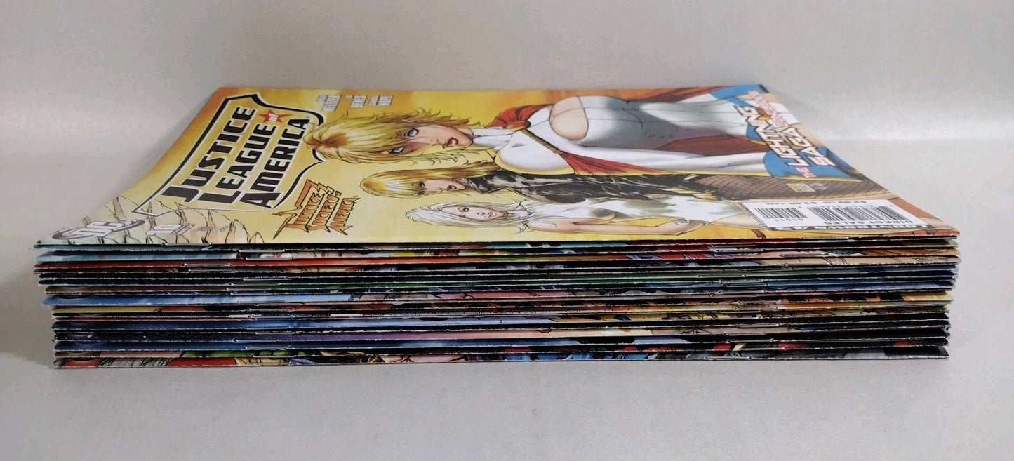 Justice League Of America (2007) DC Comic Lot Set #10 12-28 W Connecting Covers