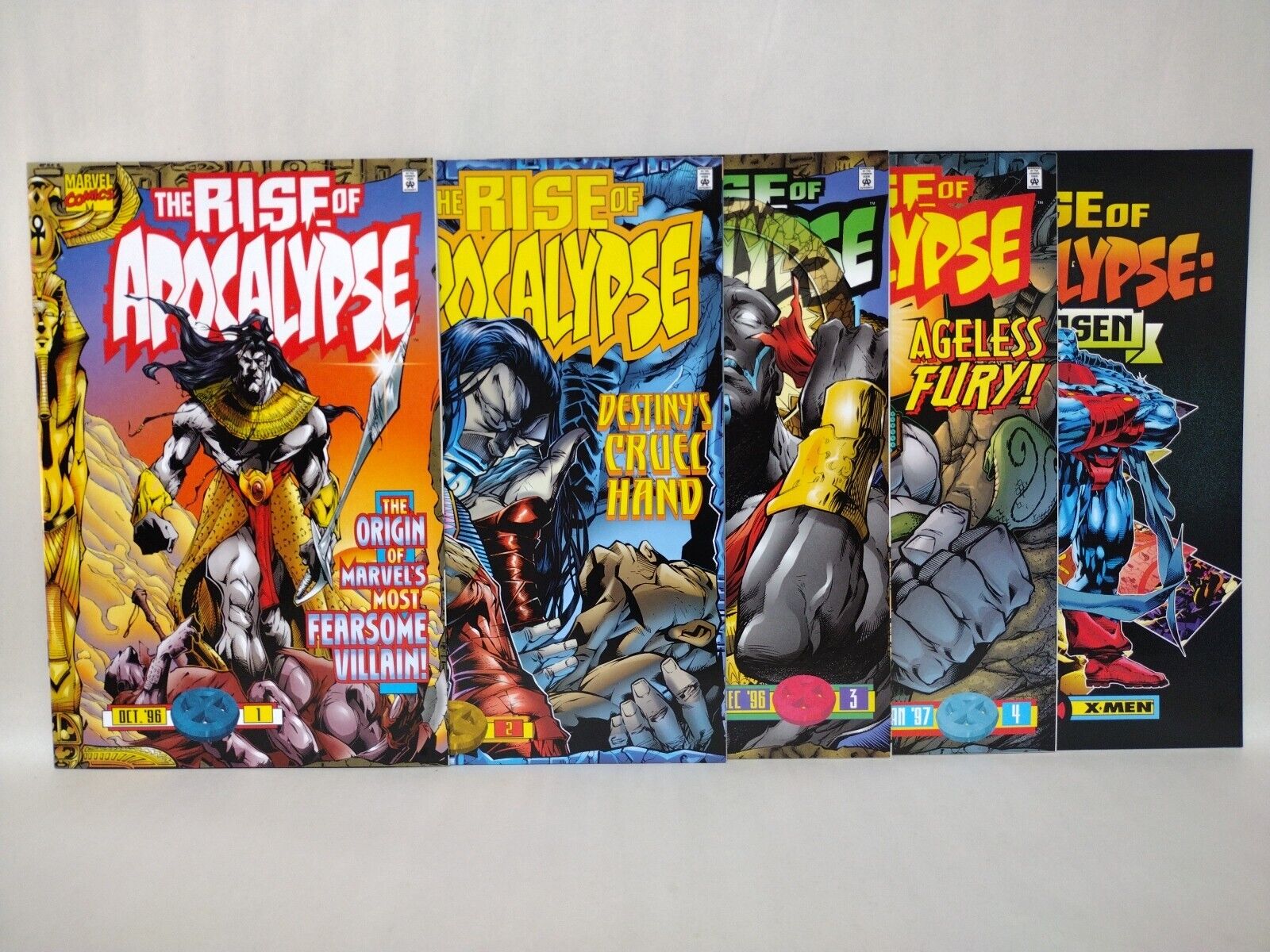 Rise Of Apocalypse (1996) Complete Marvel Comic Set #1-4 + Age Of The Chosen #1