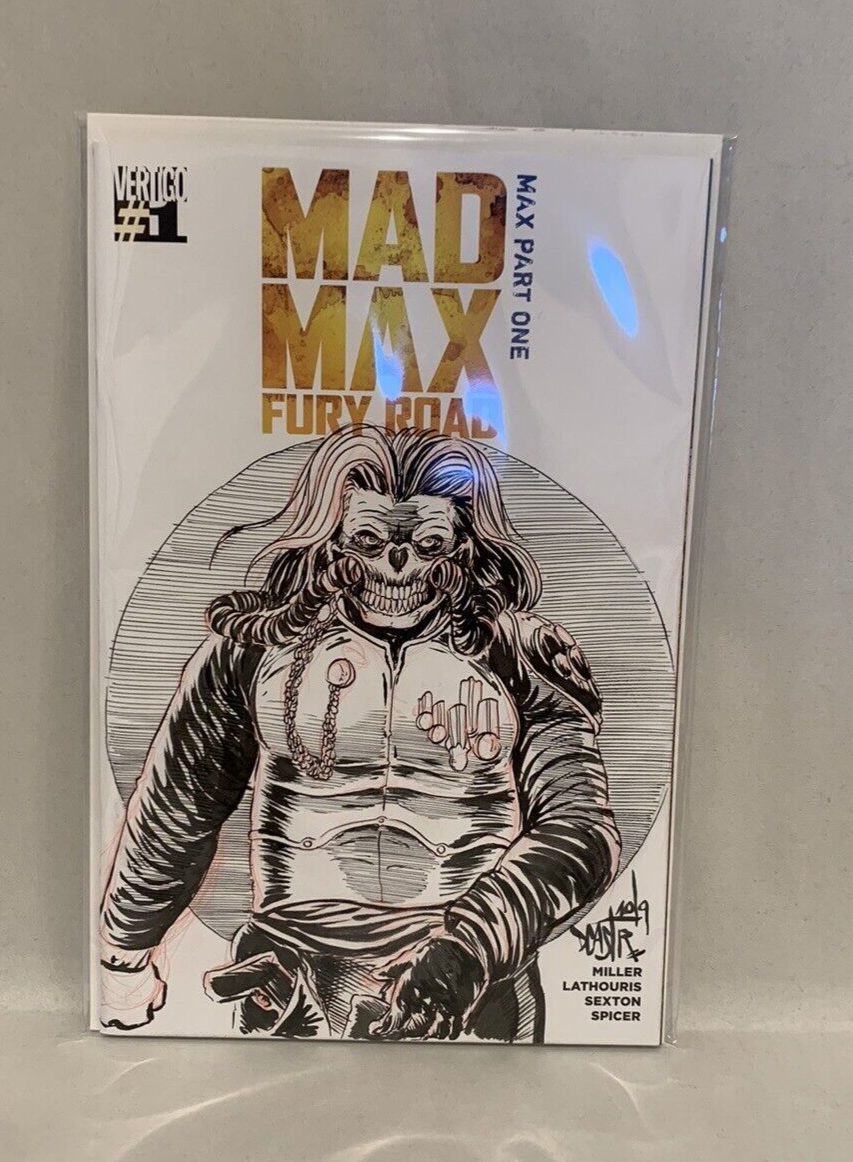 MAD MAX: FURY ROAD: MAX #1 Blank Variant Cover Comic W Original Art Dave Castr