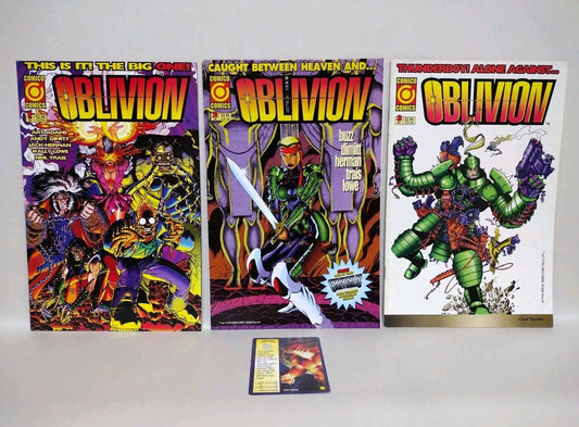 Oblivion (1995) Complete Comico Comic Lot Set Arthur Adams Geoff Darrow Covers