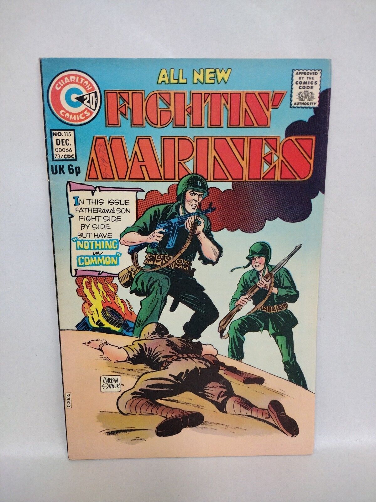 Fightin' Marines (1973) Charlton Military Comic Lot #115 133 149 152 154 158 164