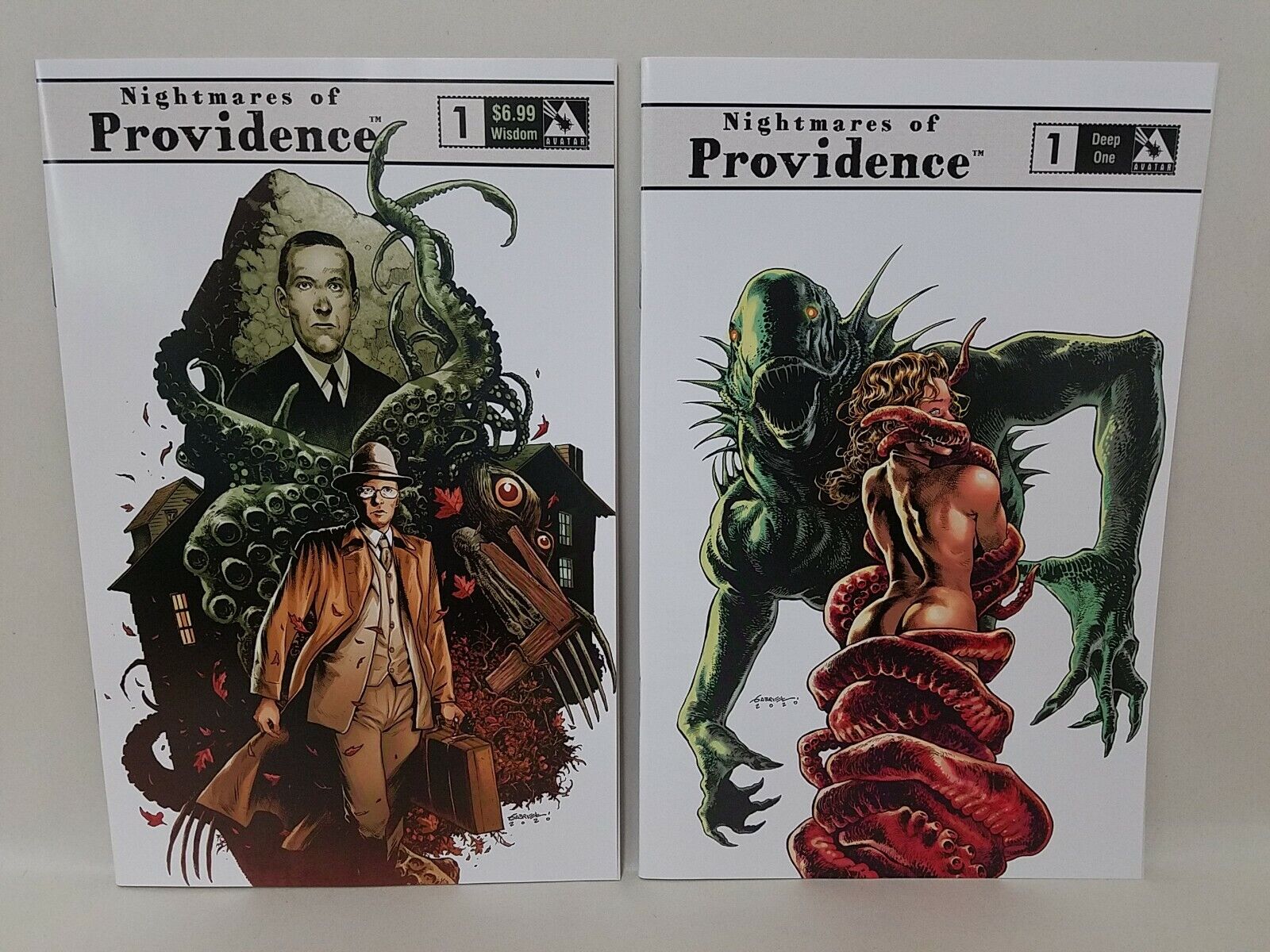 Nightmares Of Providence (2021) Sketchbook Lot Set Deep One Rare Andrade Variant