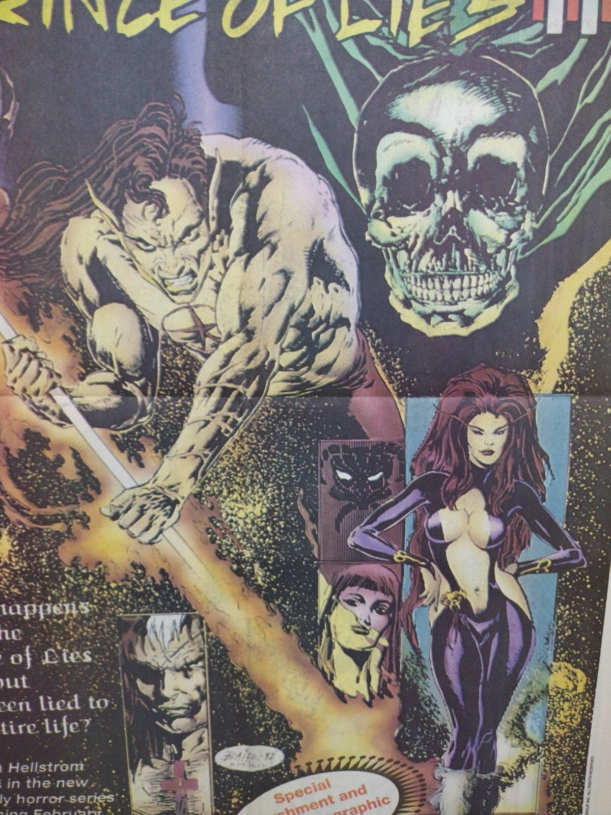 Hellstorm Prince Of Lies (1993) CSN 23 X 15" Newsprint Poster Ad Ships Rolled 