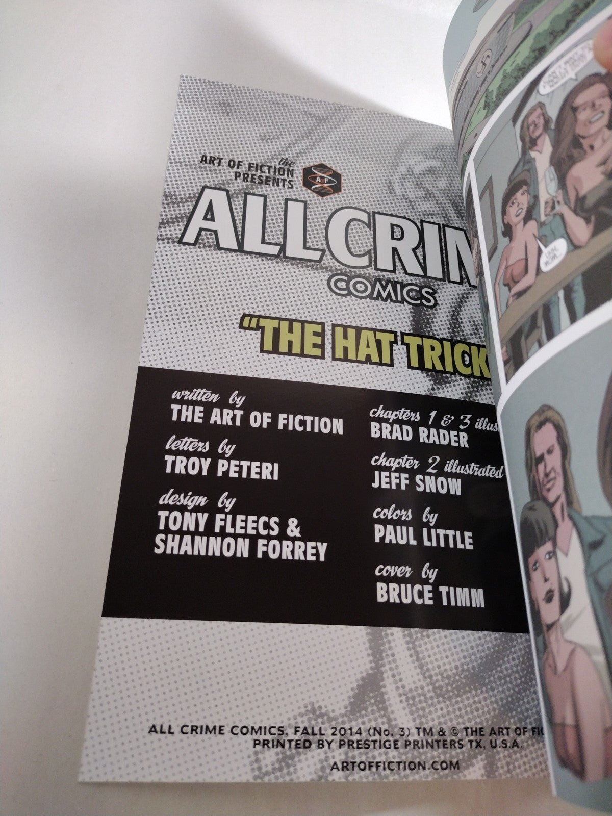 All Crime Comics #3 (2012) Art of Fiction Bruce Timm Cover Aged FN