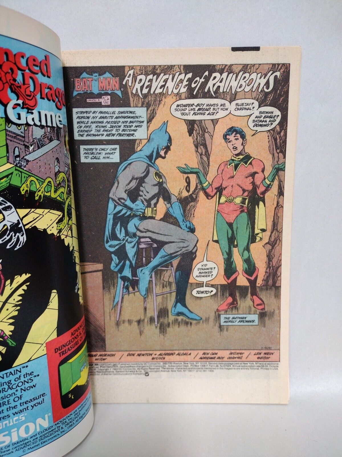 BATMAN #368 (1984) DC Comic Jason Todd As Robin Don Newton Doug Moench 