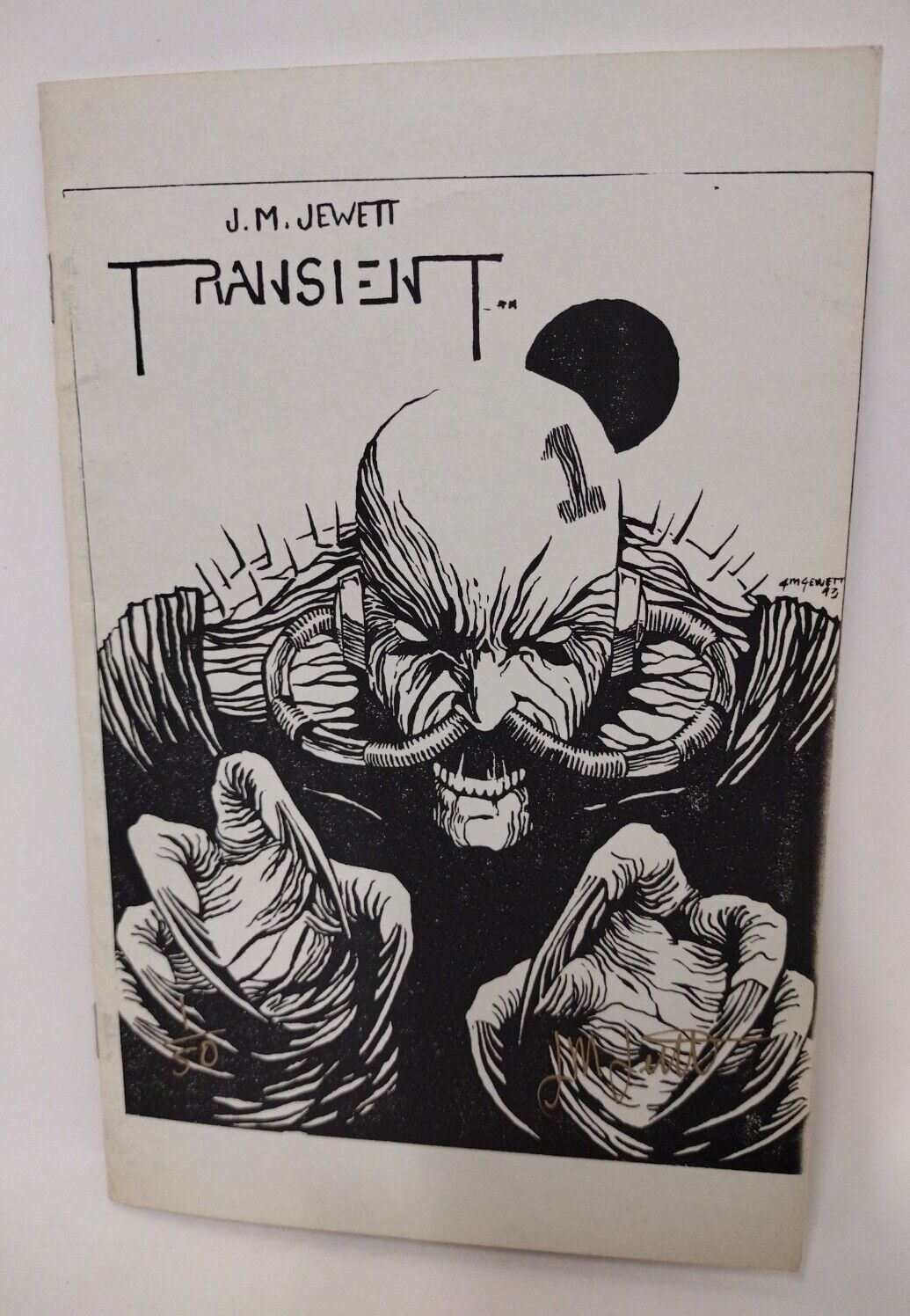 Transient / Grinn 1993 Ashcan Comic Preview # d 1/50 Signed w Sketches JW Jewett