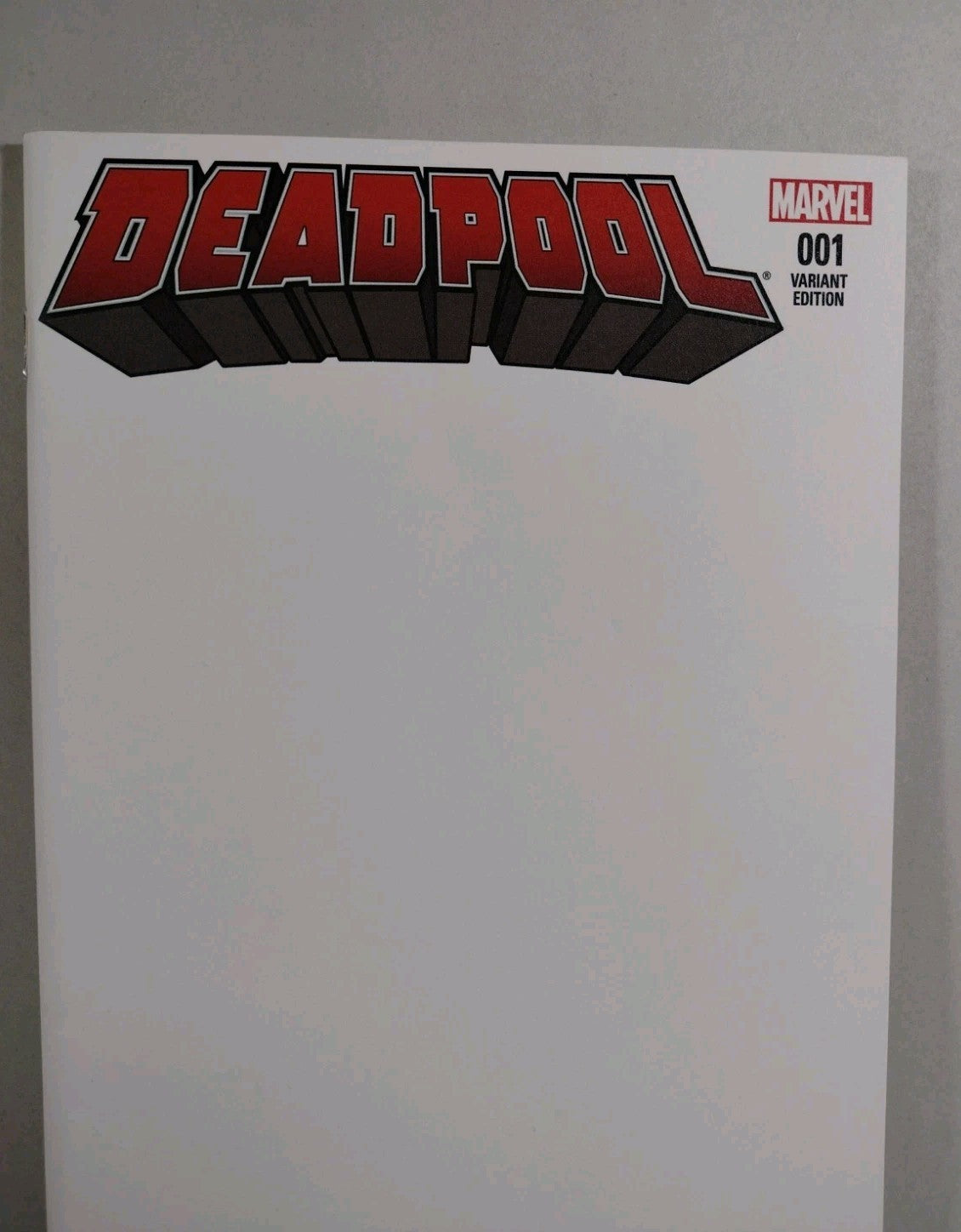Deadpool 1 (2016) Marvel Blank Sketch Variant Cover Comic Duggan Hawthorne VF-NM
