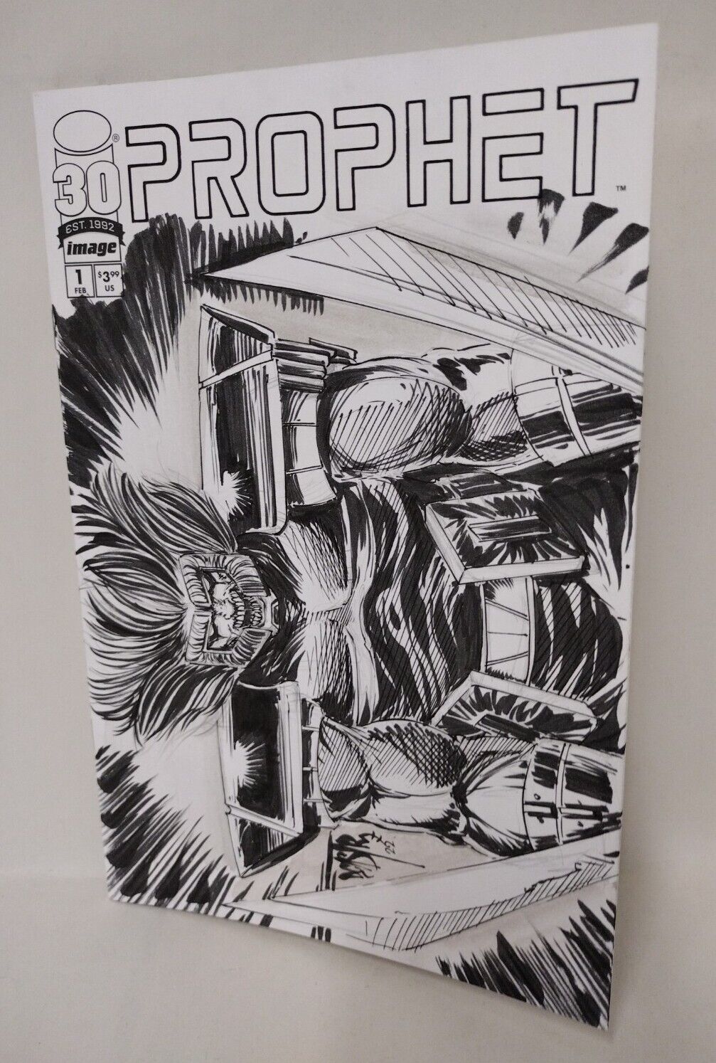 PROPHET #1 FACSIMILE Blank Variant Image Comic With Original Dave Castr Art COA