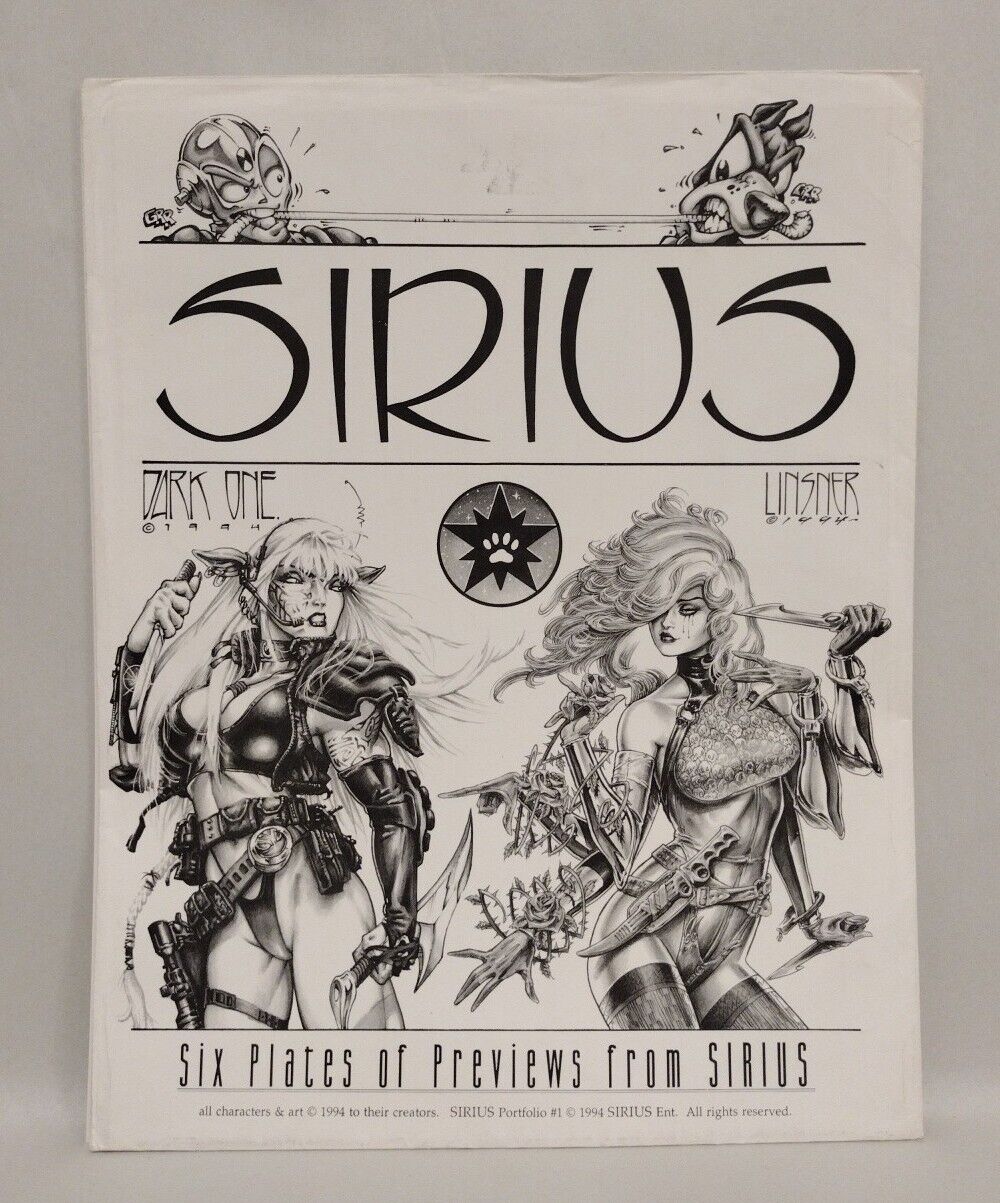 Sirius Six Plates Of Previews (1994) Portfolio Set Dark One JML Dawn Jatarri 