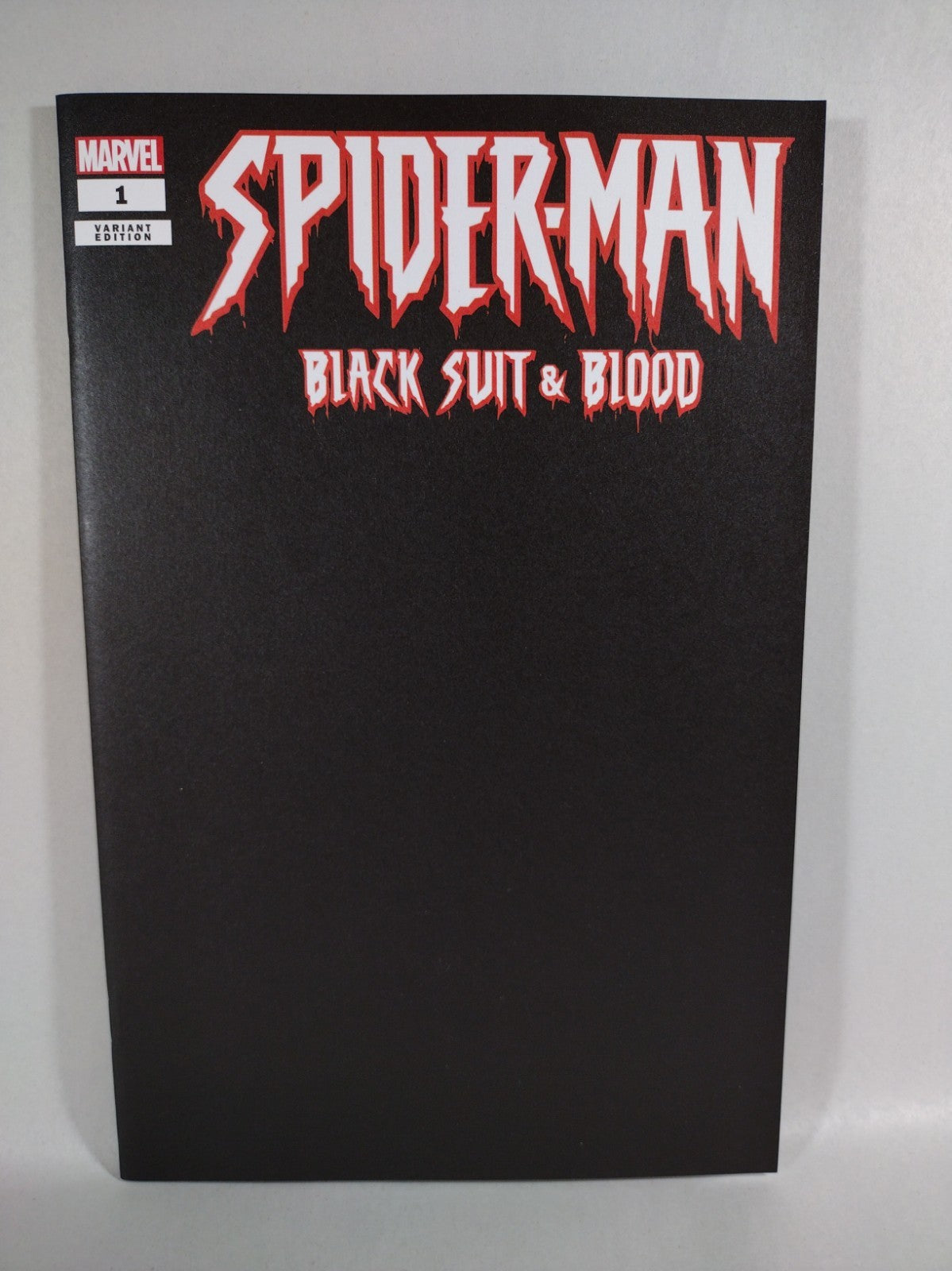 Spider-Man Black Suit & Blood #1 (2024) Marvel Comic Blank Black Sketch Cover NM