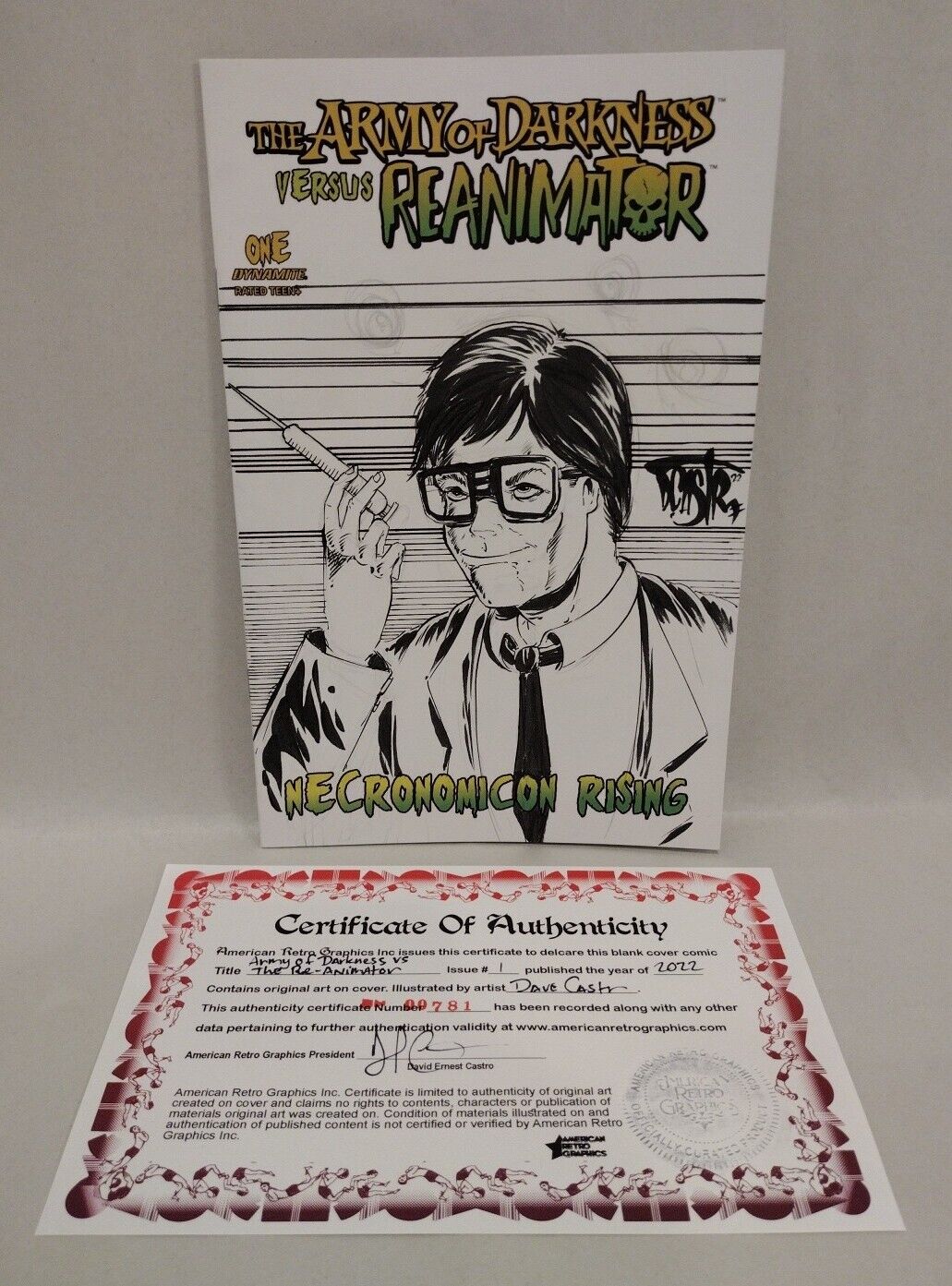 Army Of Darkness Vs Reanimator #1 (2022) Sketch Cover Variant W Original Art