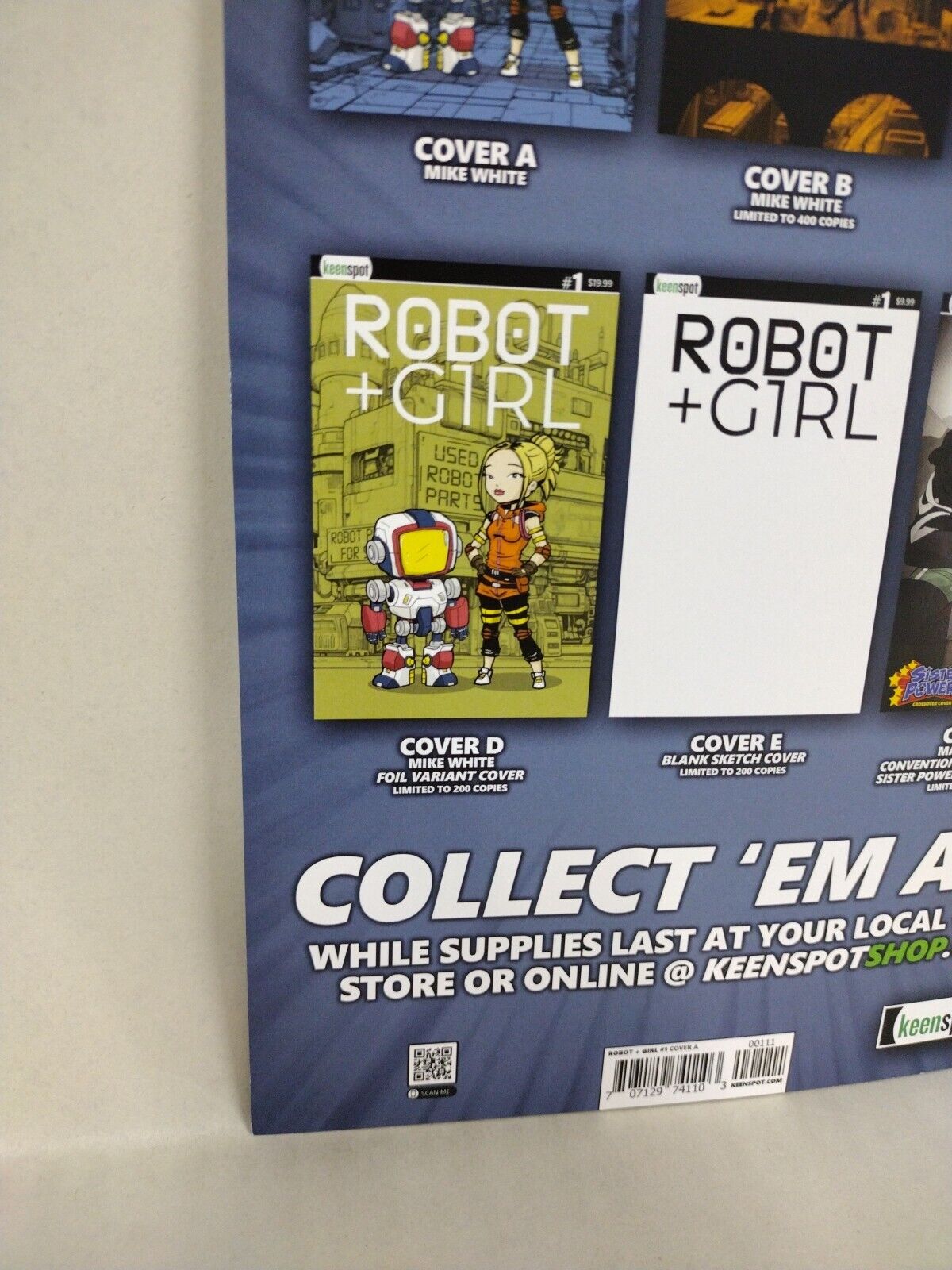 Robot + Girl #1 (2024) Keenspot All Ages Comic Cover A Mike White NM