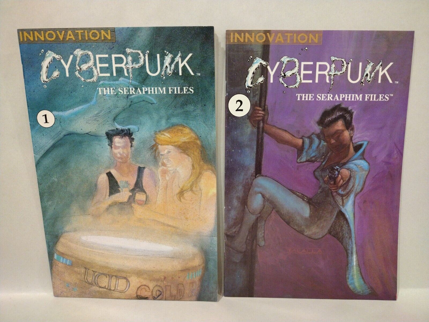 Cyberpunk The Seraphim Files (1990) Innovation Complete Comic Mini-series #1 2