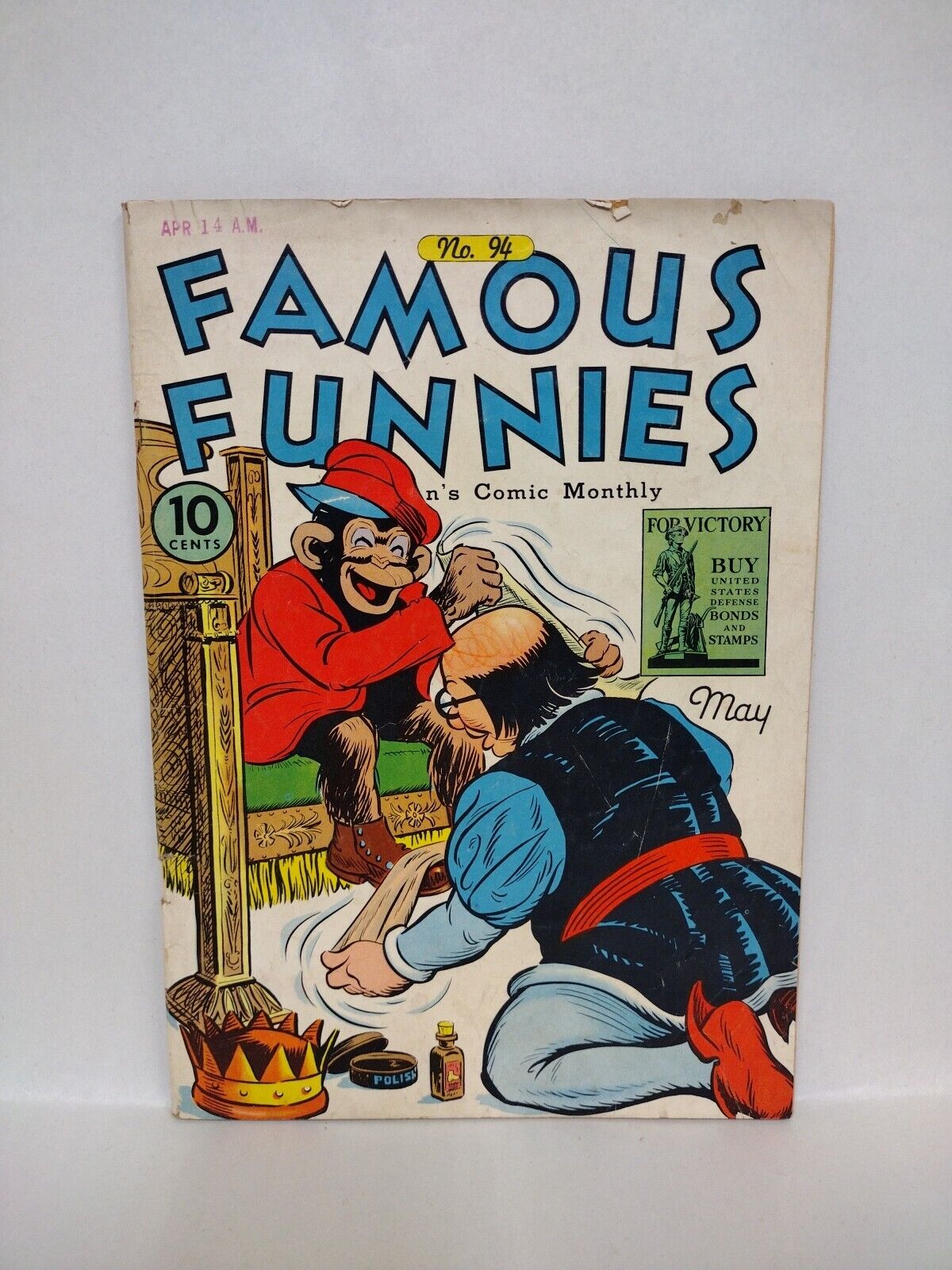 FAMOUS FUNNIES #94 (1942) Eastern Color FEARLESS FLINT Invisible Scarlet O’Neil