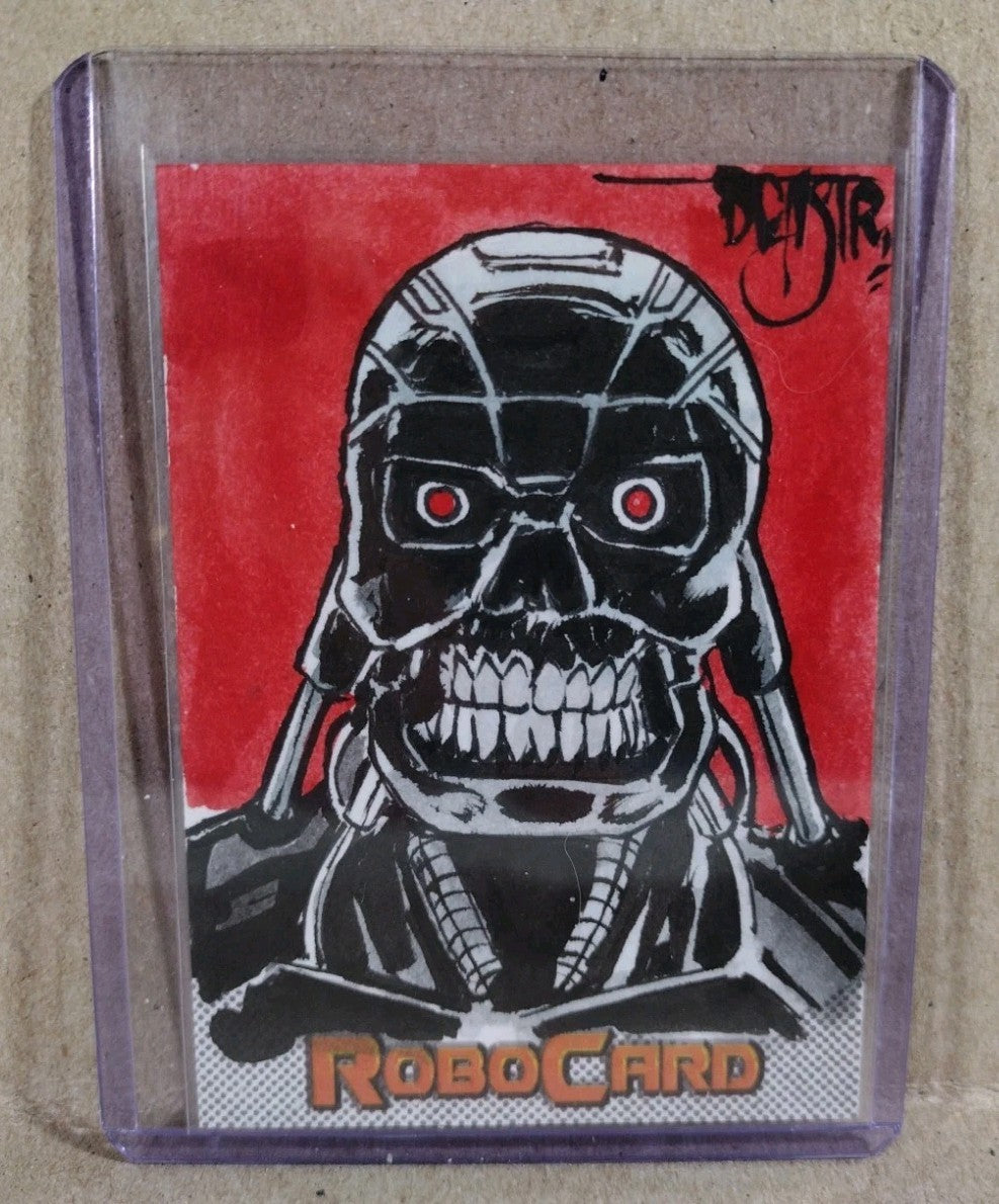 Robocard (2026) ARG Sketch Card W Original Dave Castr Terminator T-800 Art