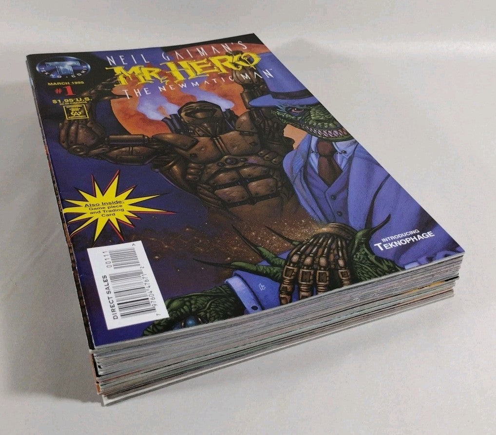 Mr Hero The Newmatic Man (1995) #1-18 Complete Tekno Comix Comic Series F-NM