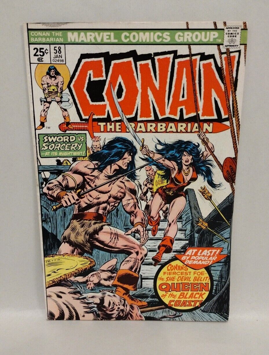 Conan (1974) Marvel Comic Belit 1st App Comic Set Giant Size #1 58 59 93 99 100