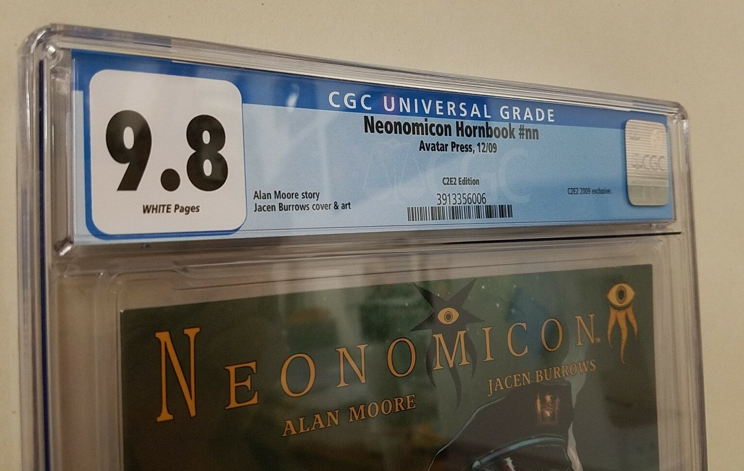 Neonomicon (2009) Hornbook C2E2 Jacen Burrows Demon Cop Comic Variant 9.8 CGC