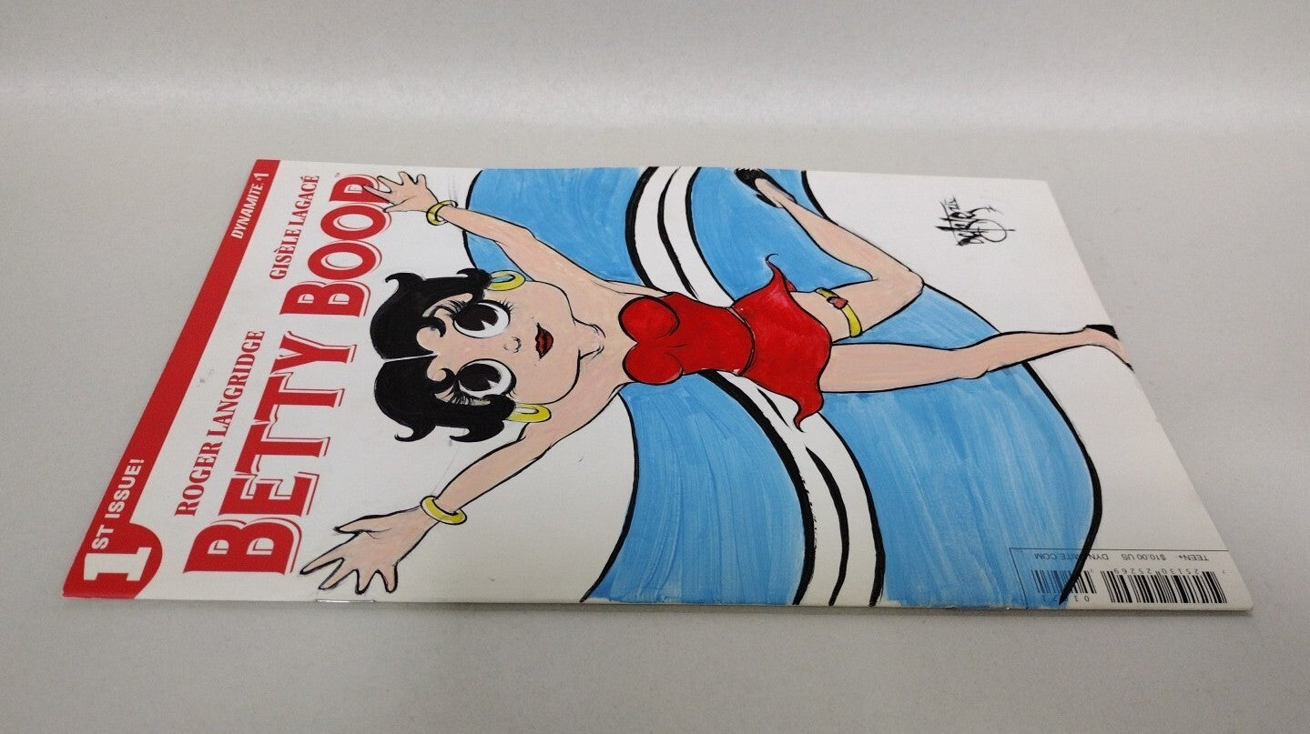 Betty Boop #1 (2016) Dynamite Sketch Cover Variant W Original Dave Castr Art