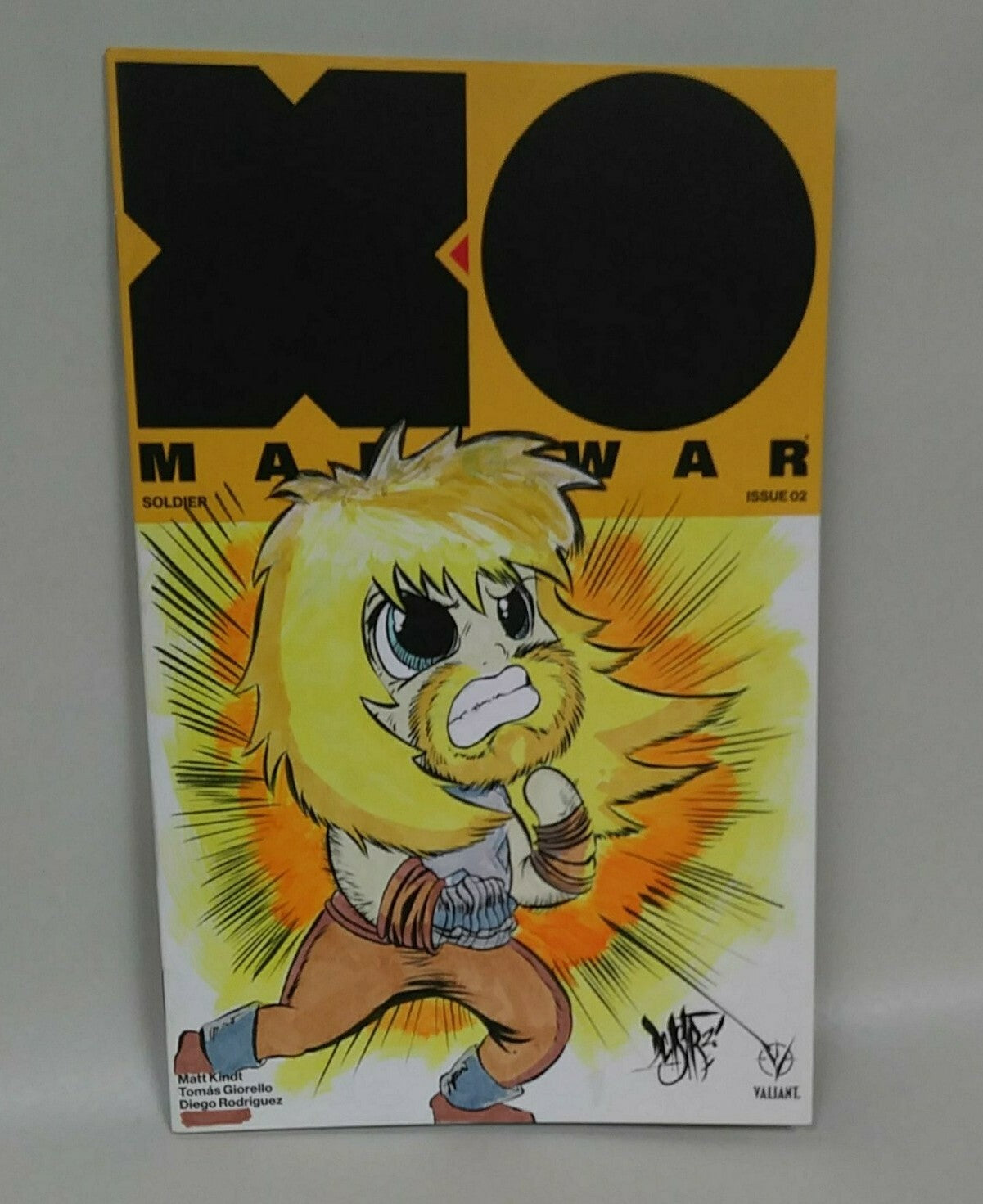 X-O Manwar #2 Valiant 2017 Sketch Cover Variant Comic W Original Dave Castr Art