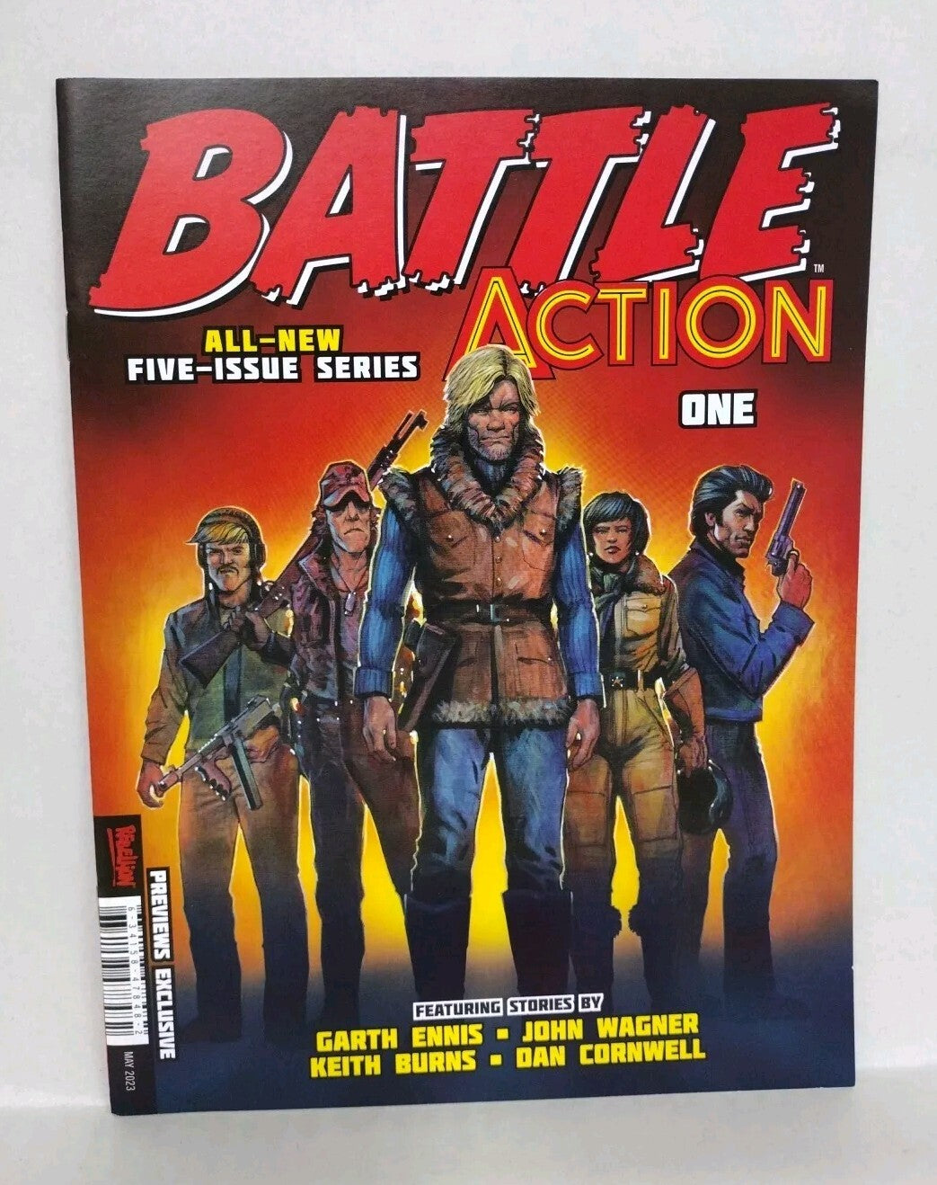 Battle Action #1 (2023) Rebellion Comic PX Variant Cover Garth Ennis John Wagner