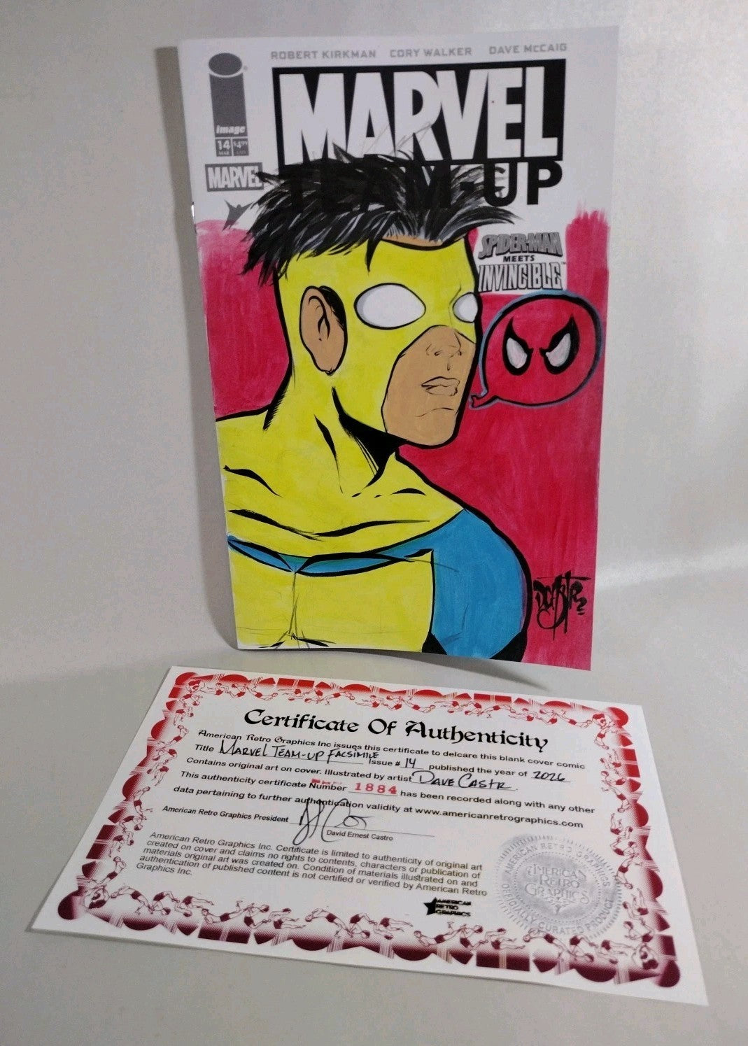 Marvel Team-Up #14 (2026) Image Comic Sketch Cover W Original Dave Castr Art