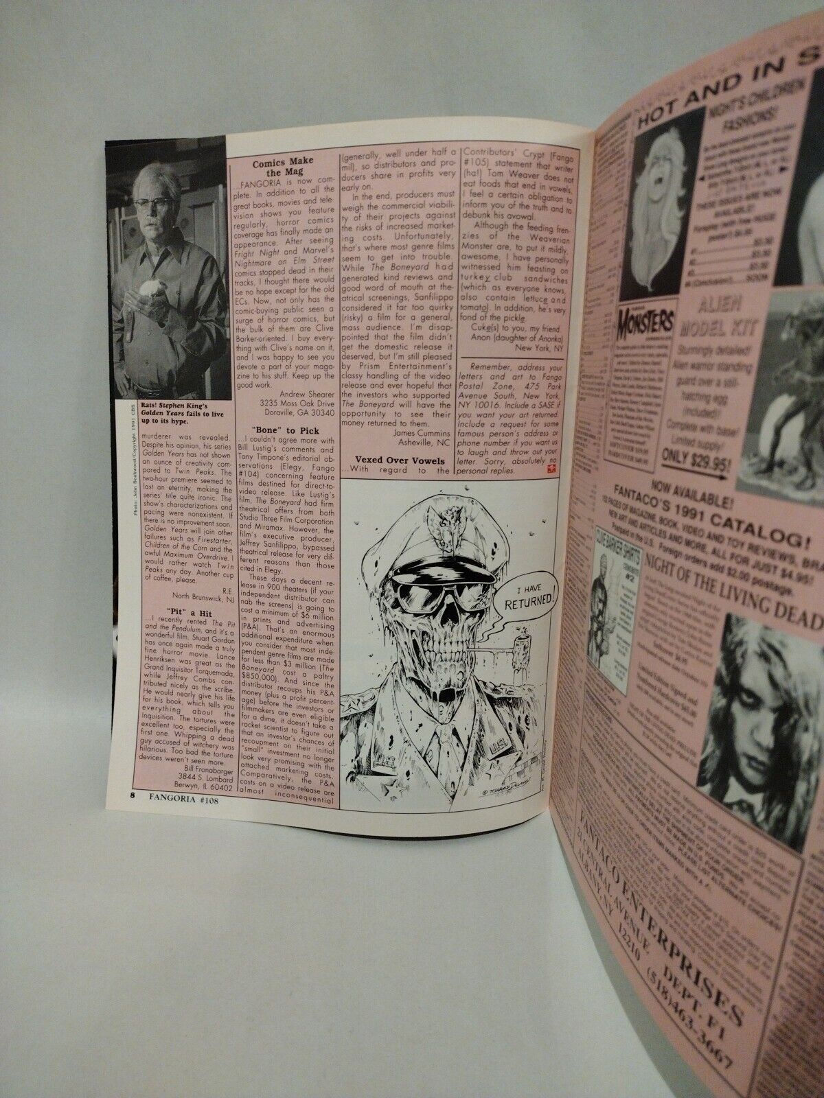 FANGORIA Magazine #108 (1991) Freddy's Dead People Under The Stairs Evil Ernie