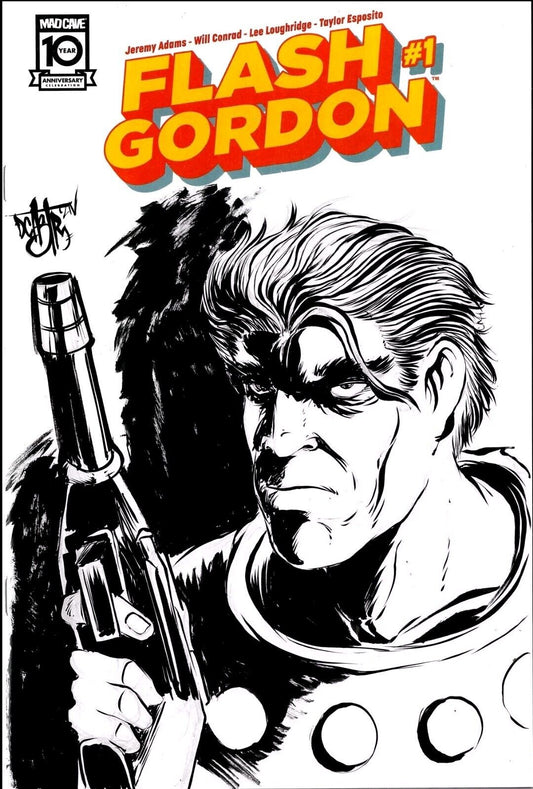 Flash Gordon #1 (2024) Mad Cave Sketch Error Variant Cover W Original DCastr Art