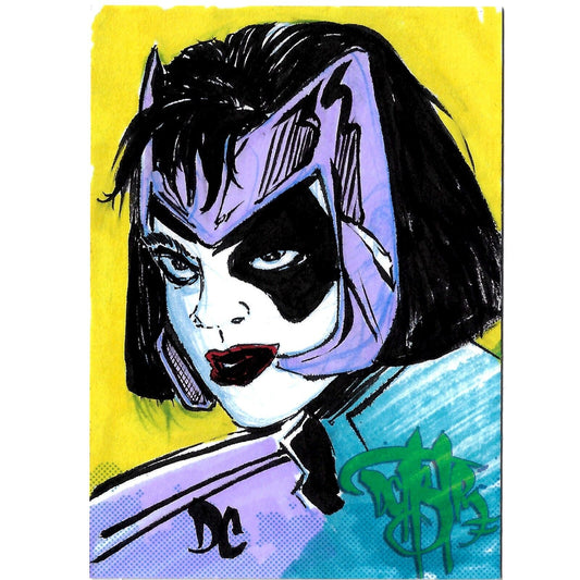 DCastr Iron Claw Series Personal Sketch Card Original 1/1 Domino Art W Holder