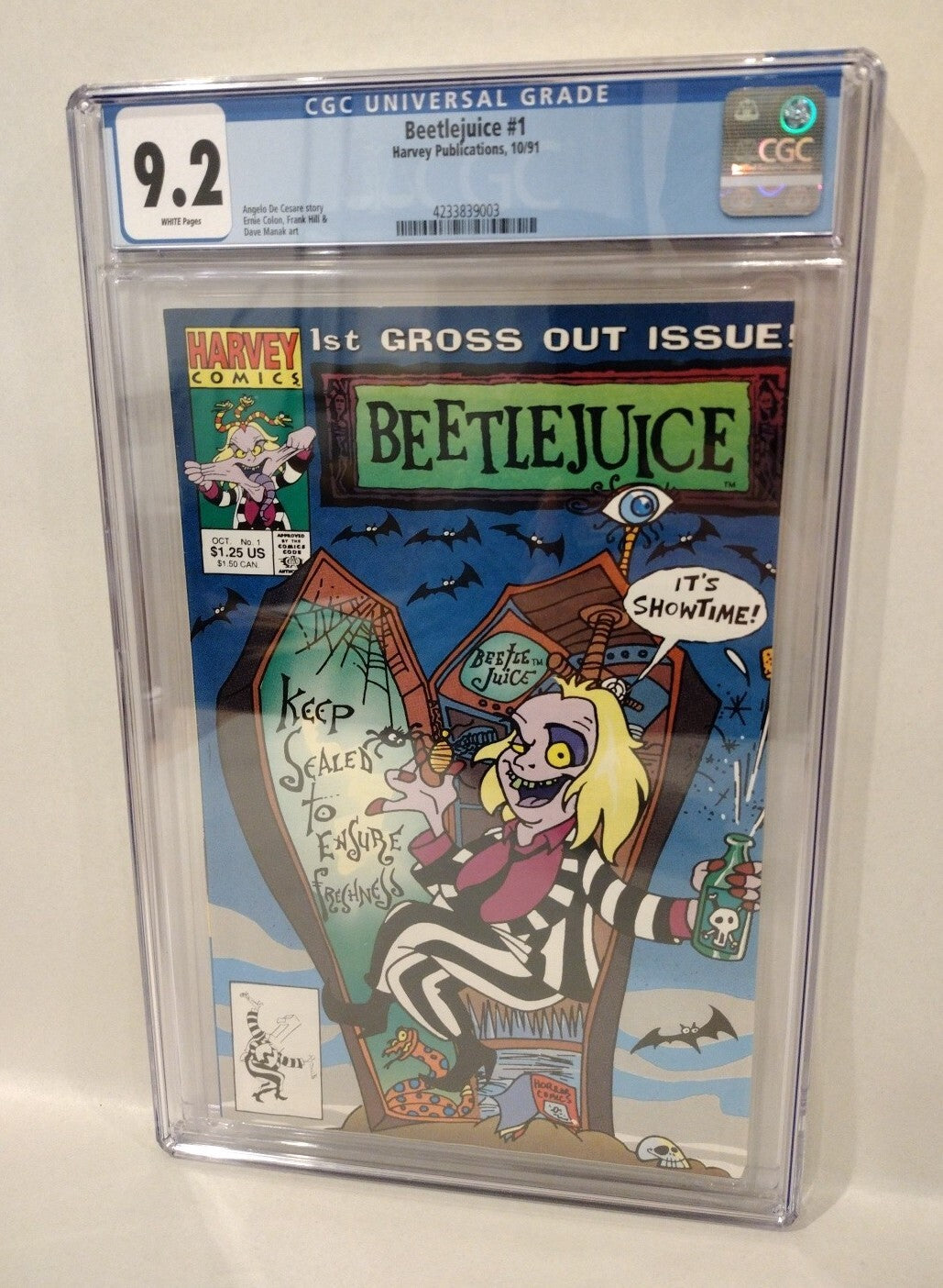 BEETLEJUICE #1 (1991) Harvey Comic 1st Lydia Charles Delia Tim Burton CGC 9.2