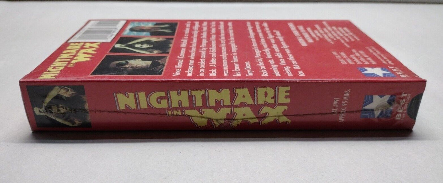 Nightmare In Wax (1986) VHS Cameron Mitchell Interglobal HORROR New Sealed