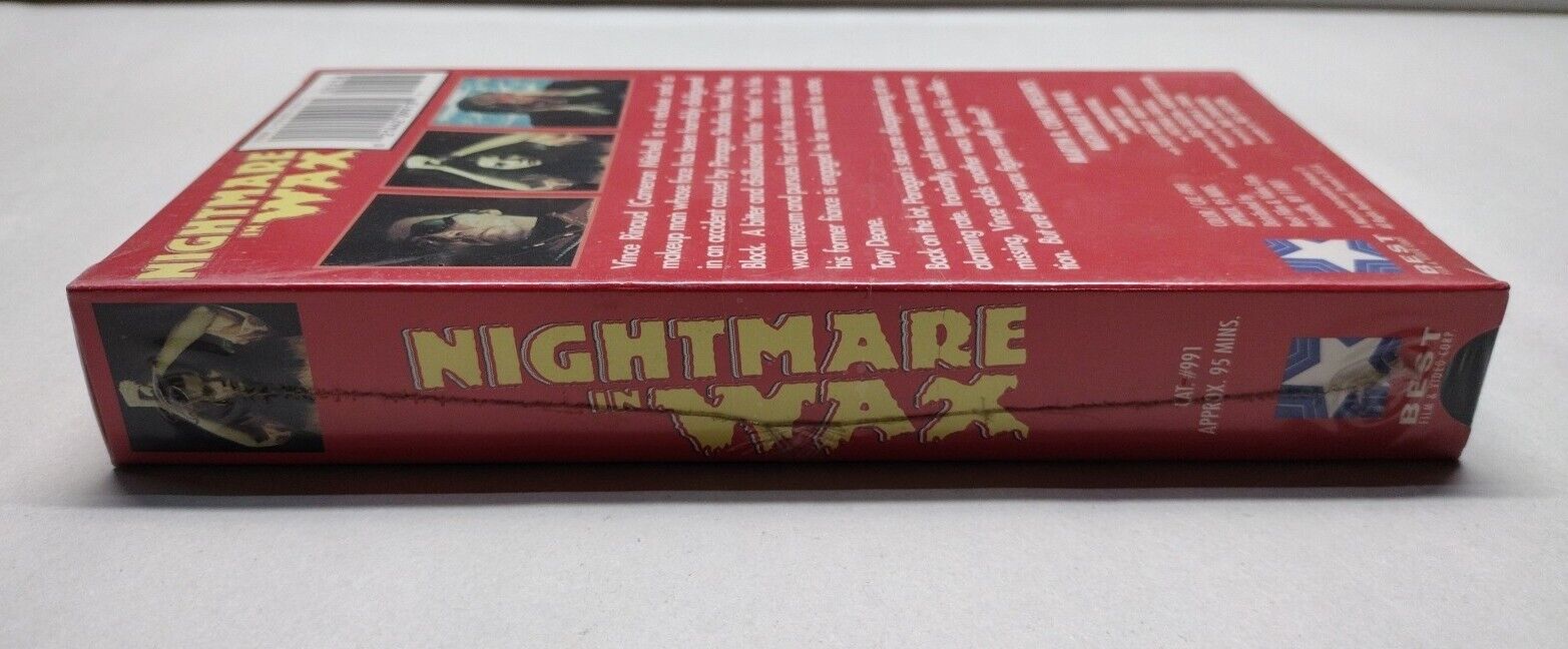 Nightmare In Wax (1986) VHS Cameron Mitchell Interglobal HORROR New Sealed