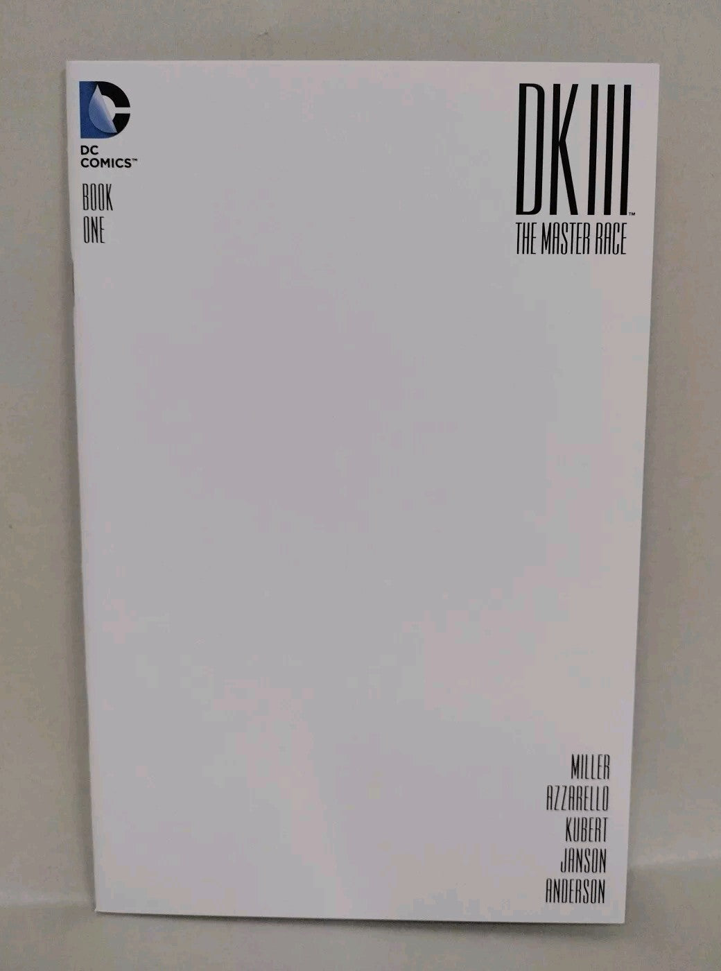 DKIII Master Race #1 (2016) DC Comic Batman Blank Sketch Variant Cover New NM