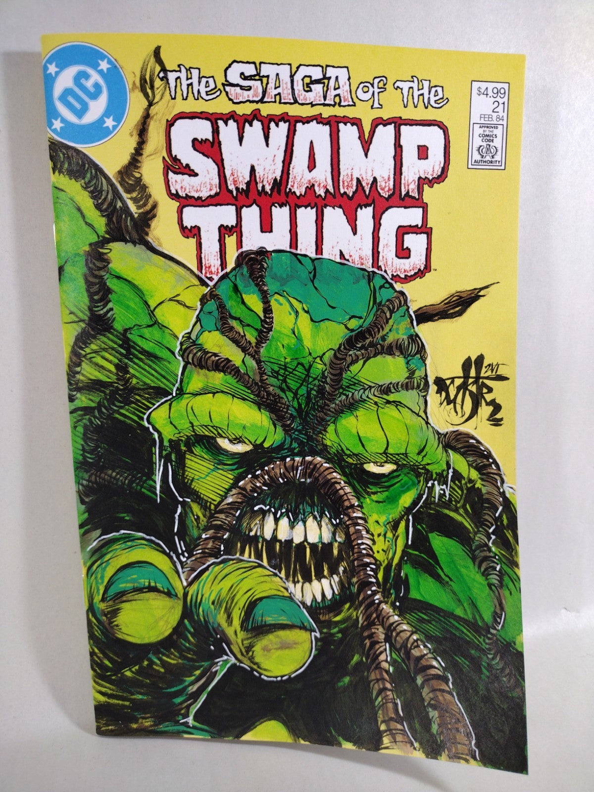 Saga Of Swamp Thing 21 (2026) DC Facsimile Ed Sketch Cover W Original DCastr Art