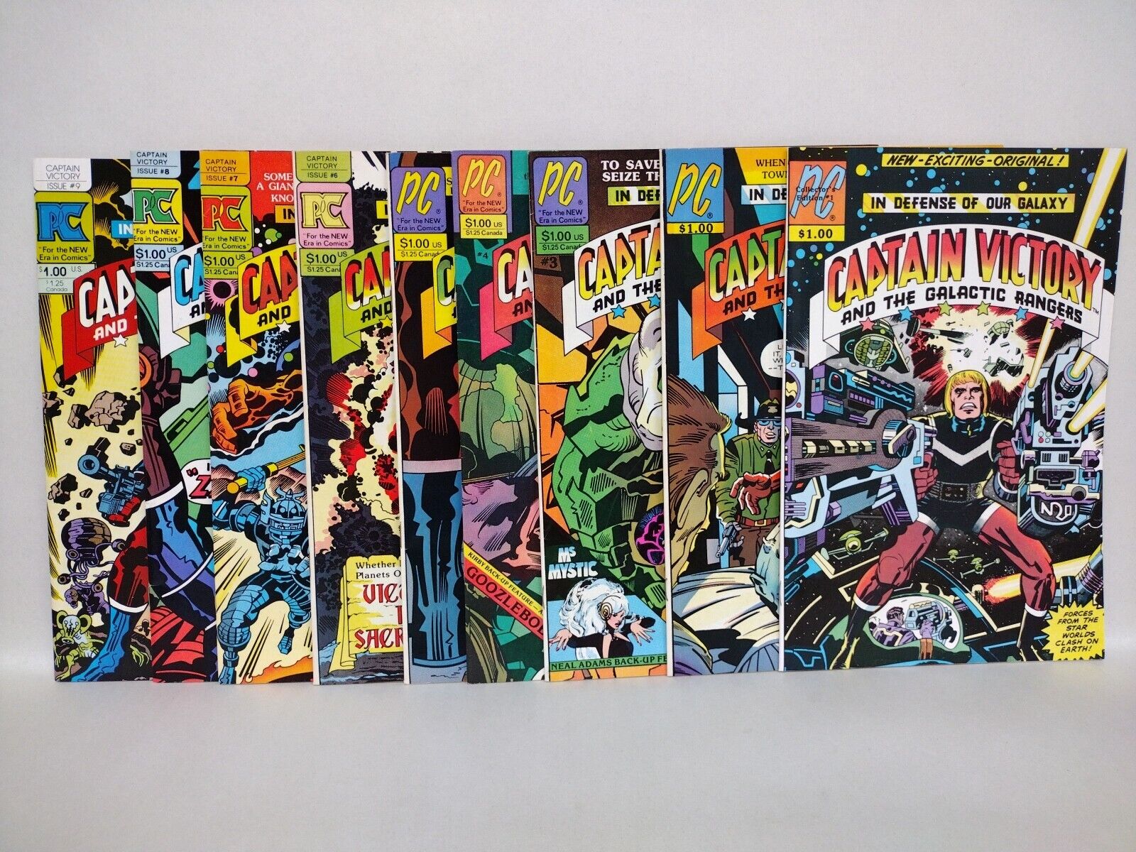 Captain Victory & The Galactic Rangers (1981) PC Comic Lot Set #1-9 Jack Kirby