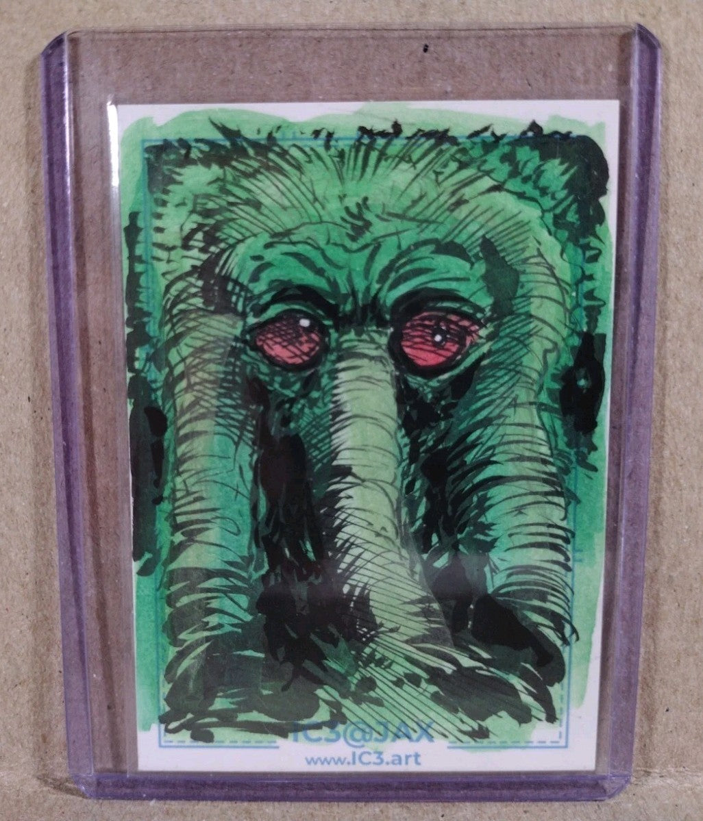 CAF IC3 (2026) JAX Convention Sketch Card W Original Dave Castr Man-Thing Art