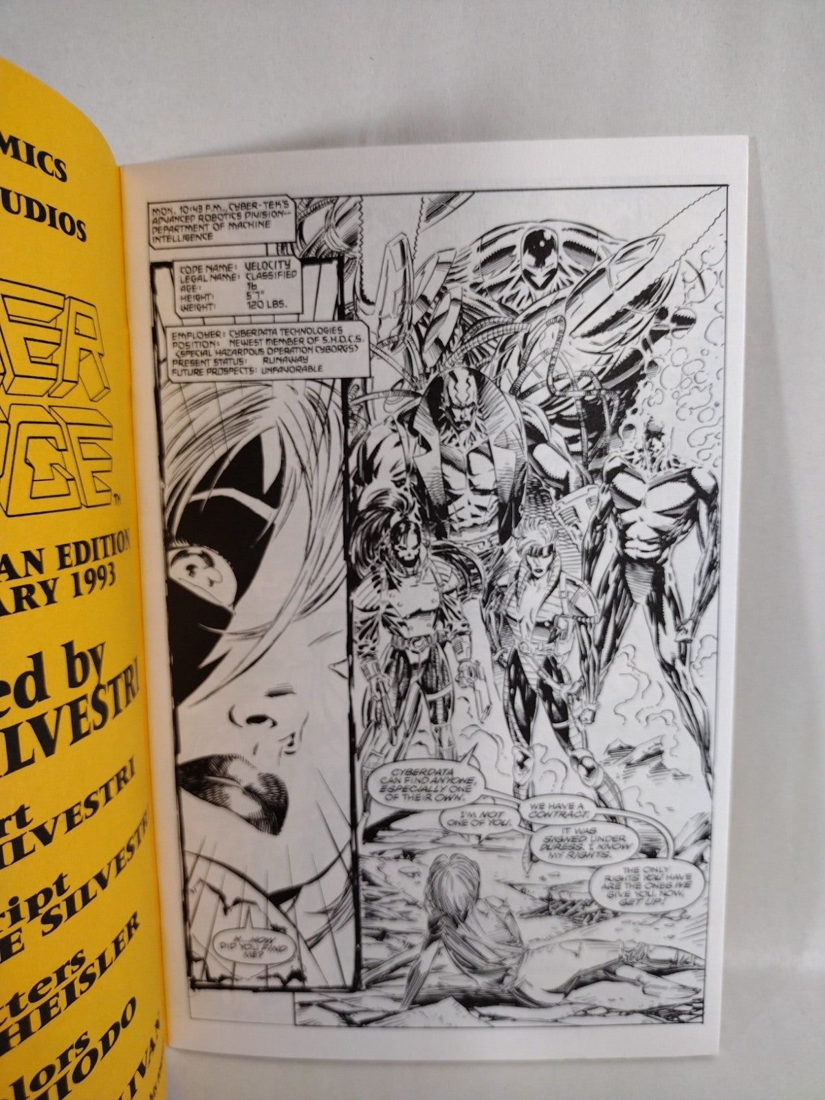 Cyberforce #2 (1993) Orange Deluxe Ashcan Marc Silvestri Signed #'d 187/5000 VF