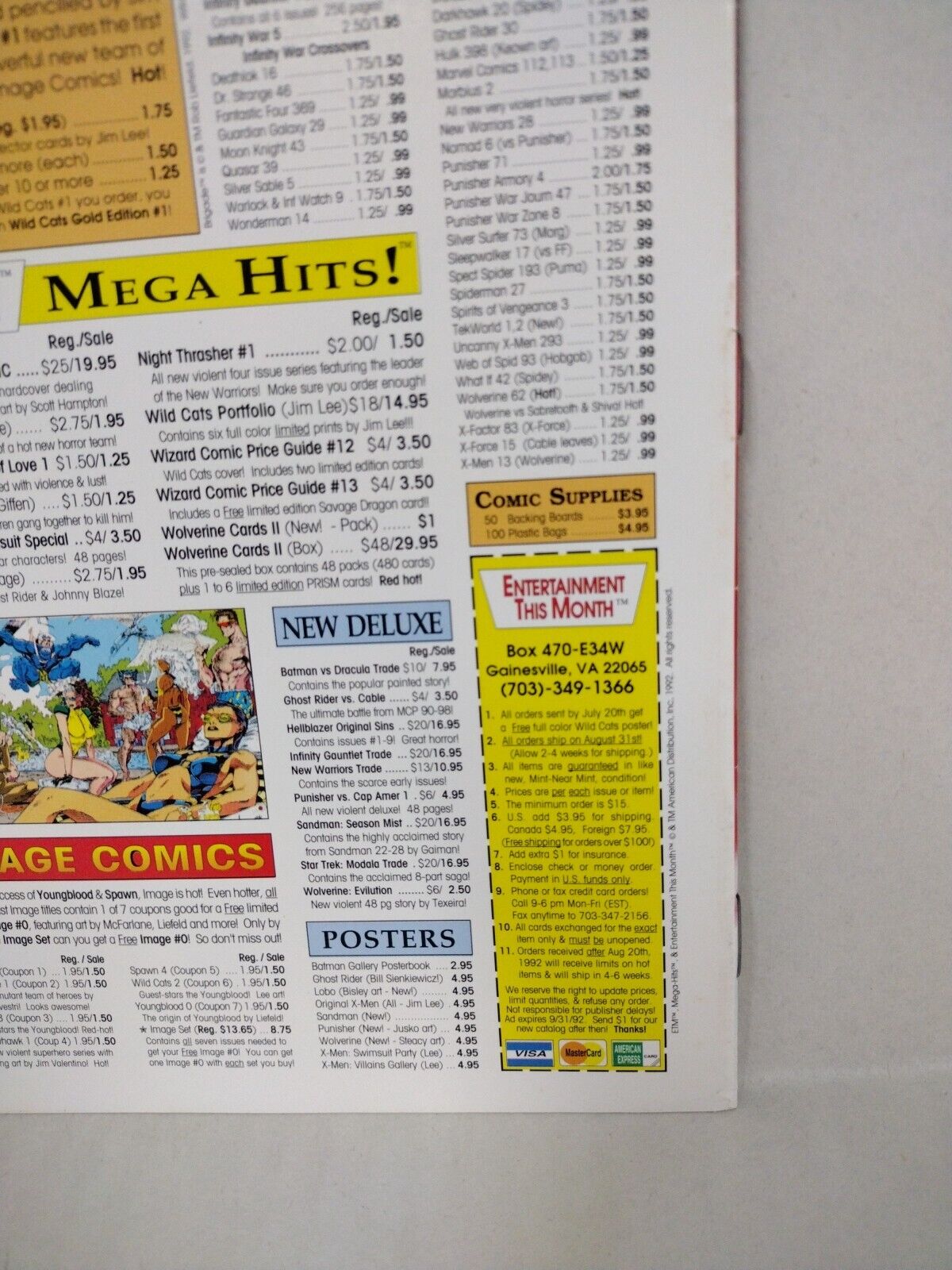 Rare Wizard Magazine (1992) Jim Lee All-Star Fanfest San Diego Padres Giveaway